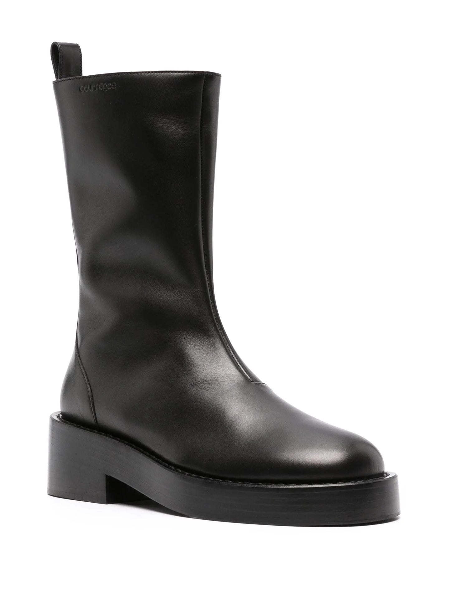 55mm slip-on leather ankle boots
