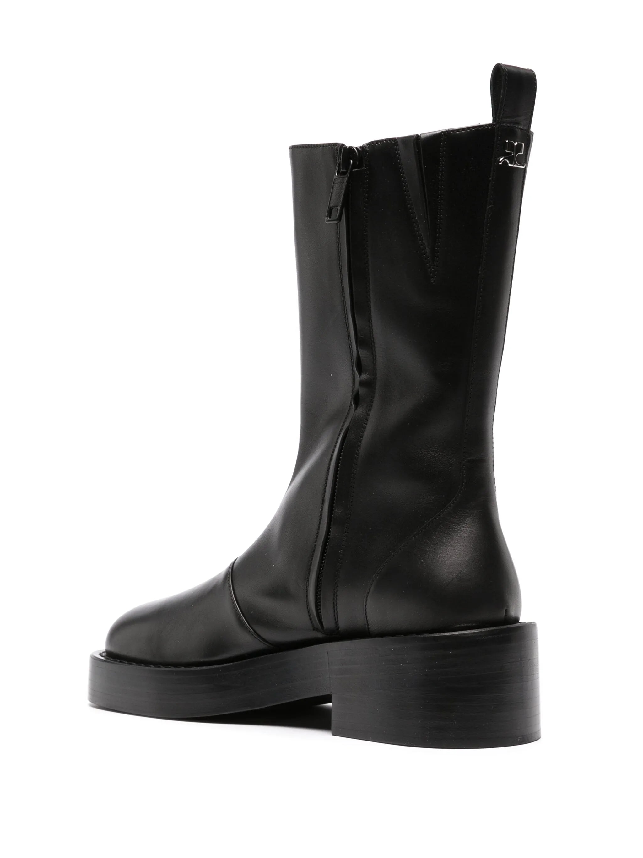 55mm slip-on leather ankle boots