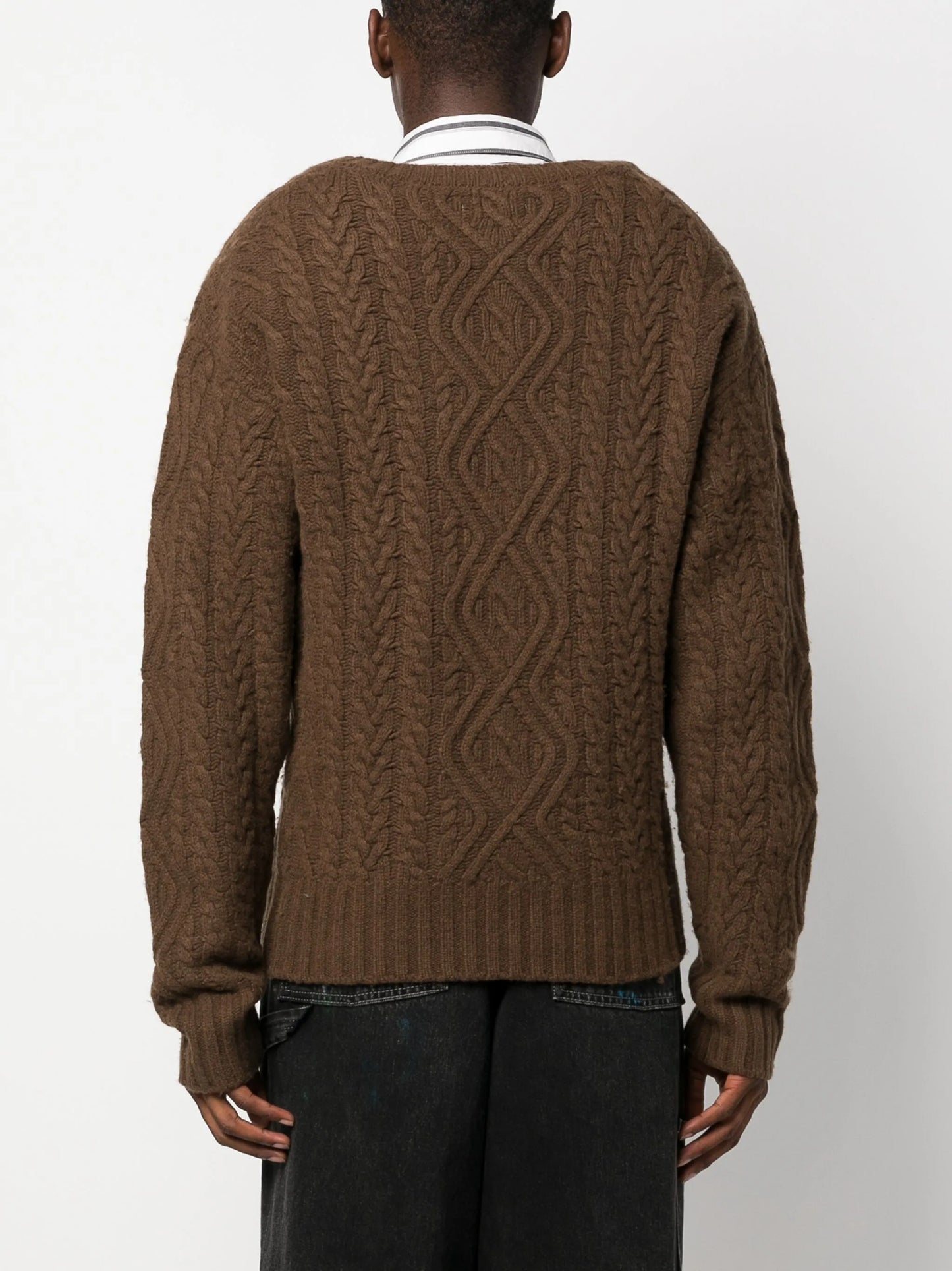 cable-knit jumper