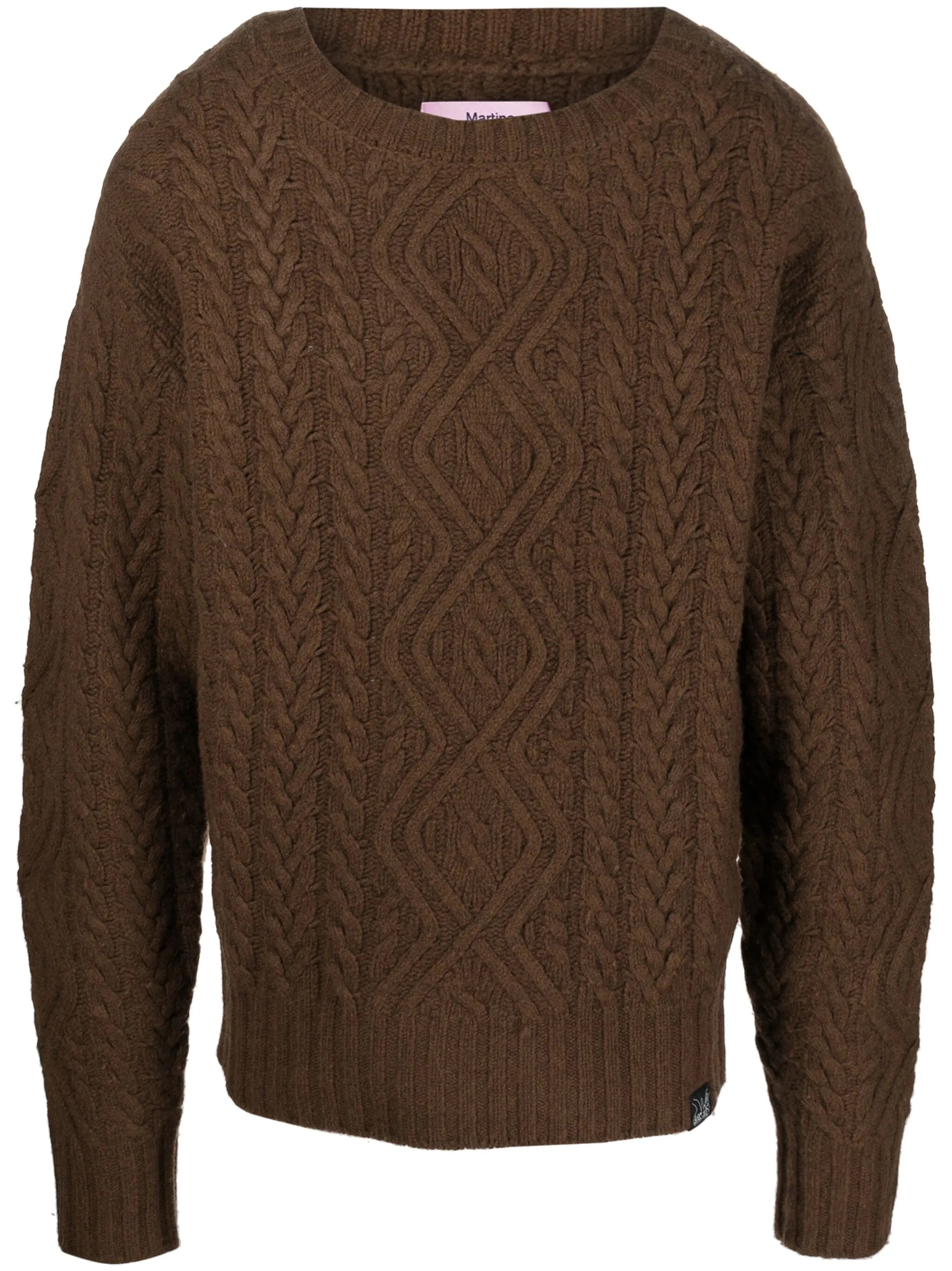 cable-knit jumper