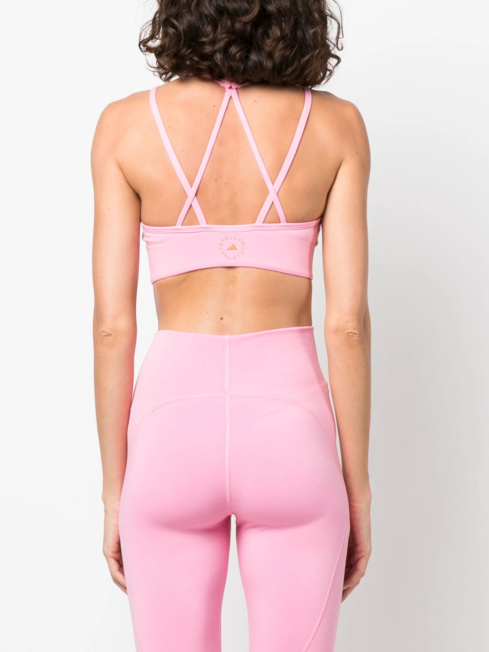 logo-print cut-out sports bra
