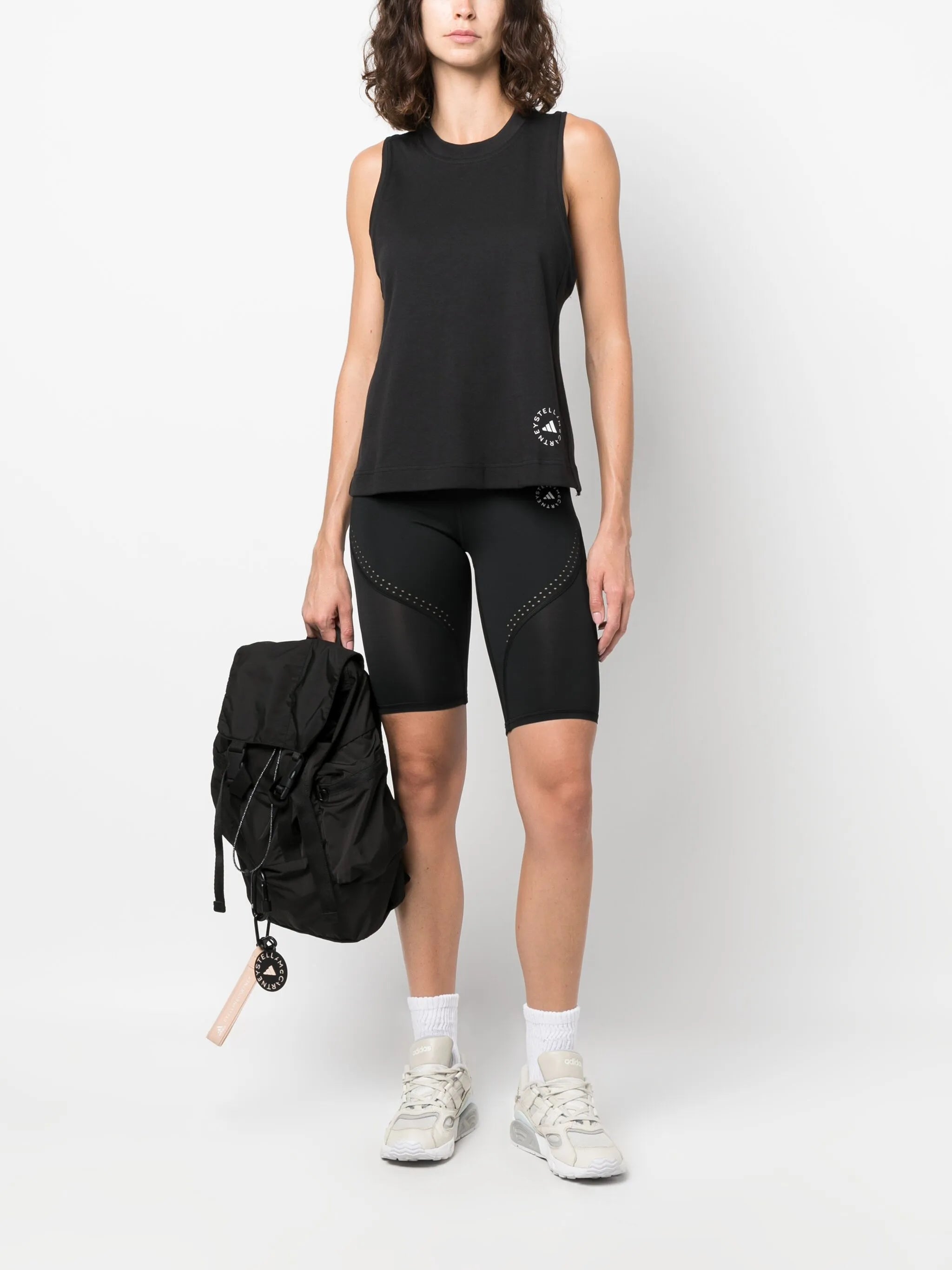 logo-print tank top
