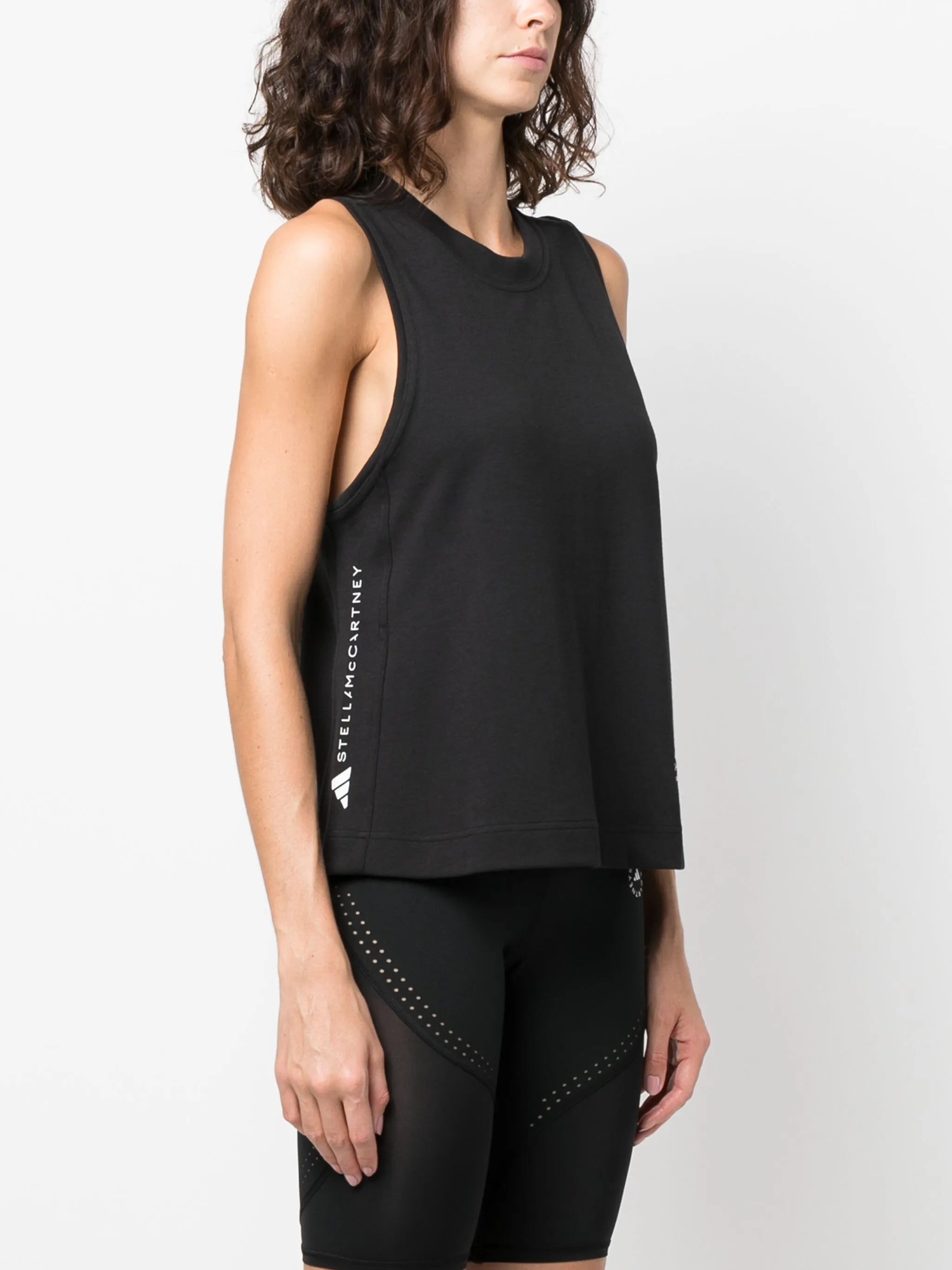 logo-print tank top