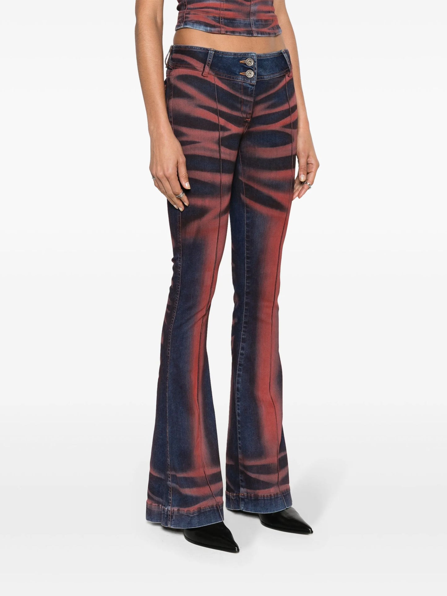 Harley low-rise flared jeans
