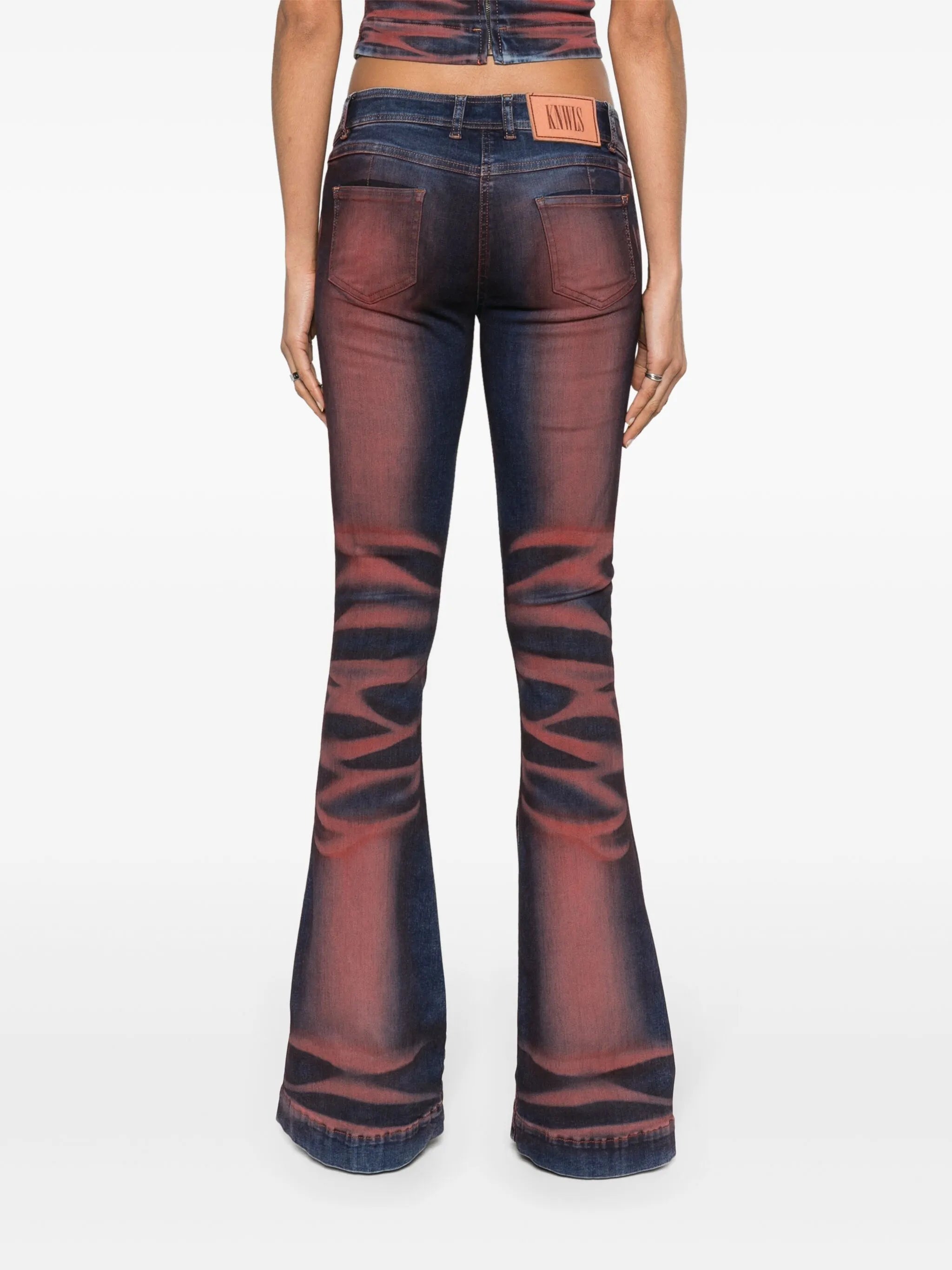 Harley low-rise flared jeans
