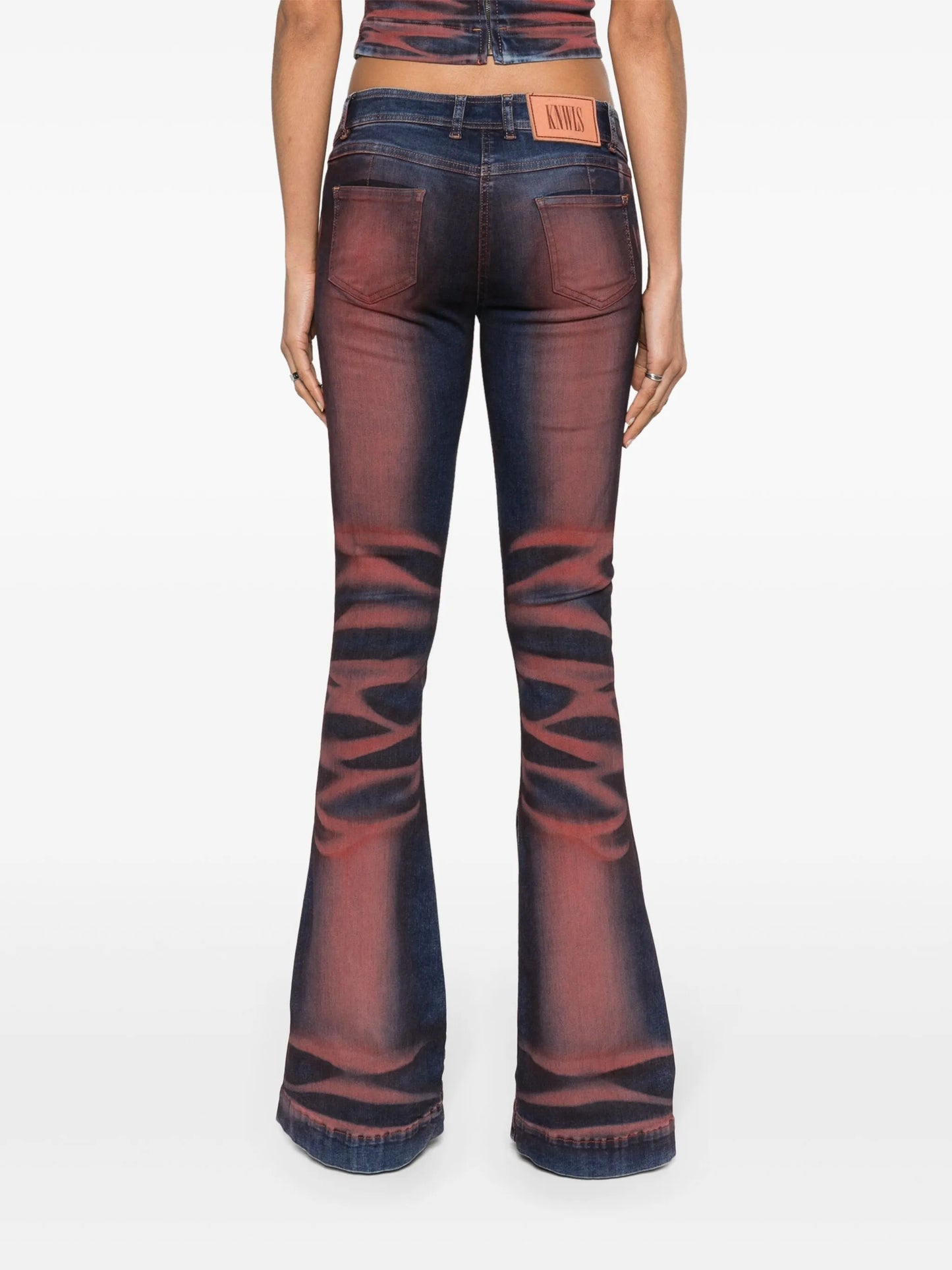 Harley low-rise flared jeans