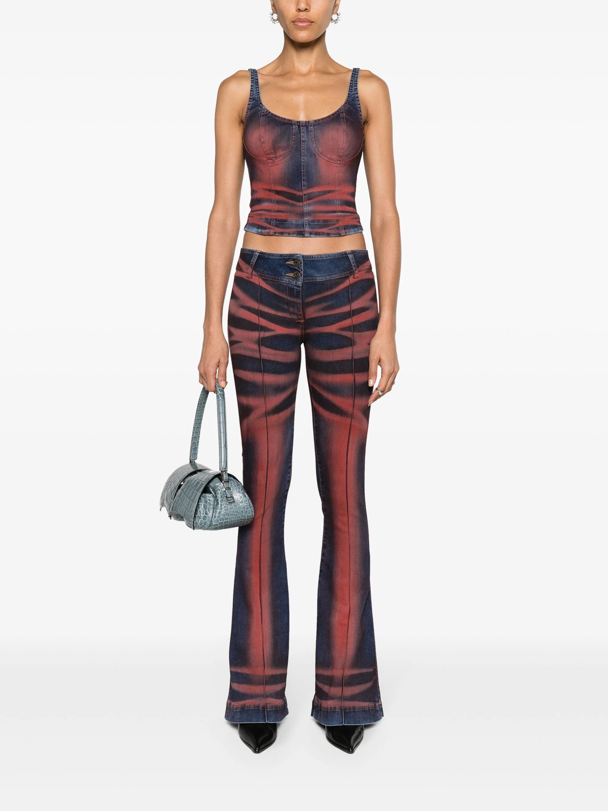 Harley low-rise flared jeans