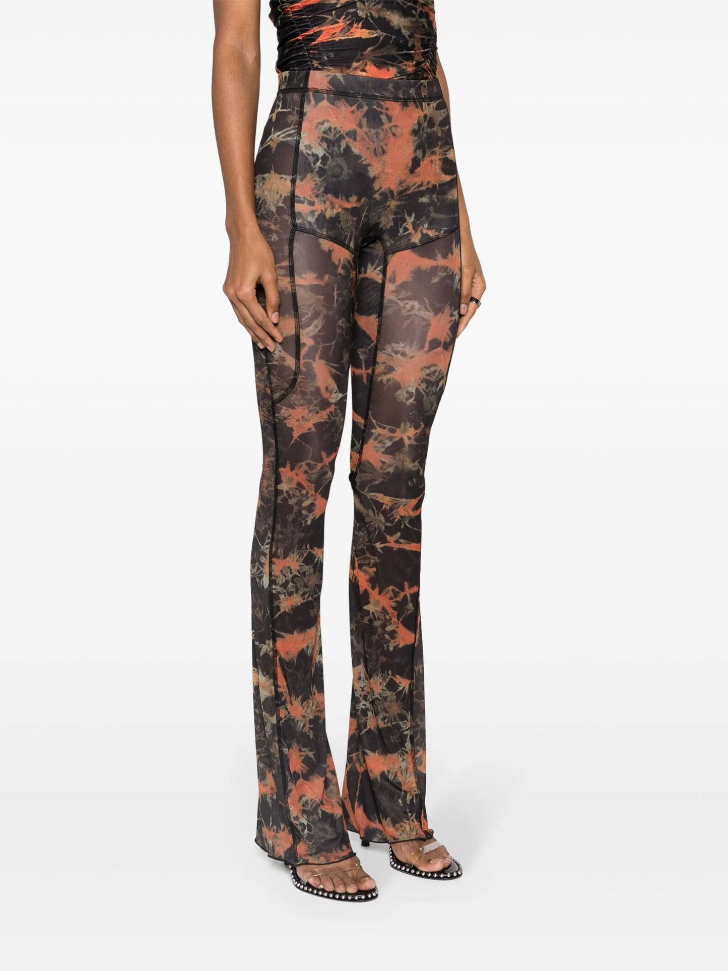 Halcyon Acid Flame-print trousers