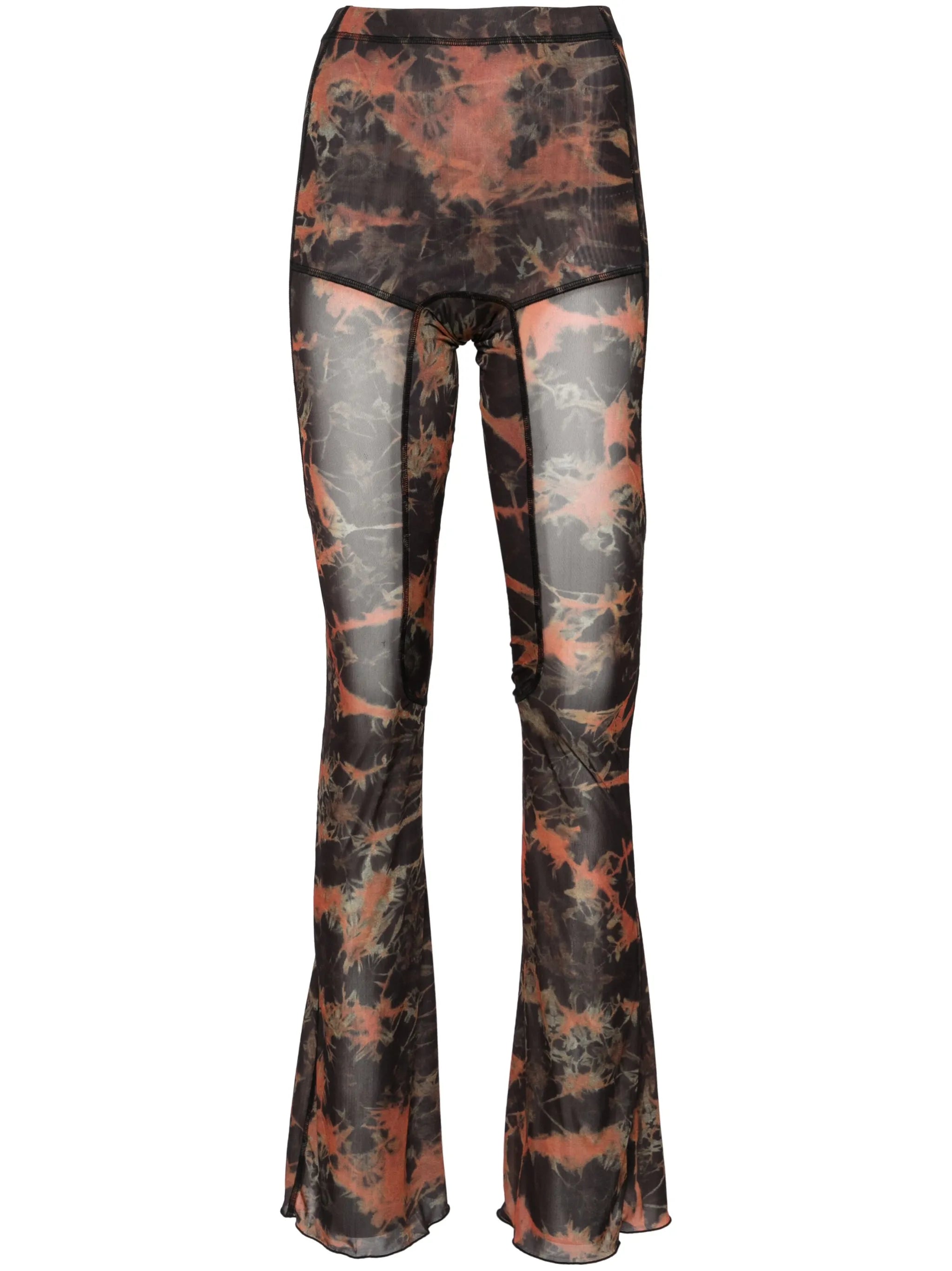 Halcyon Acid Flame-print trousers
