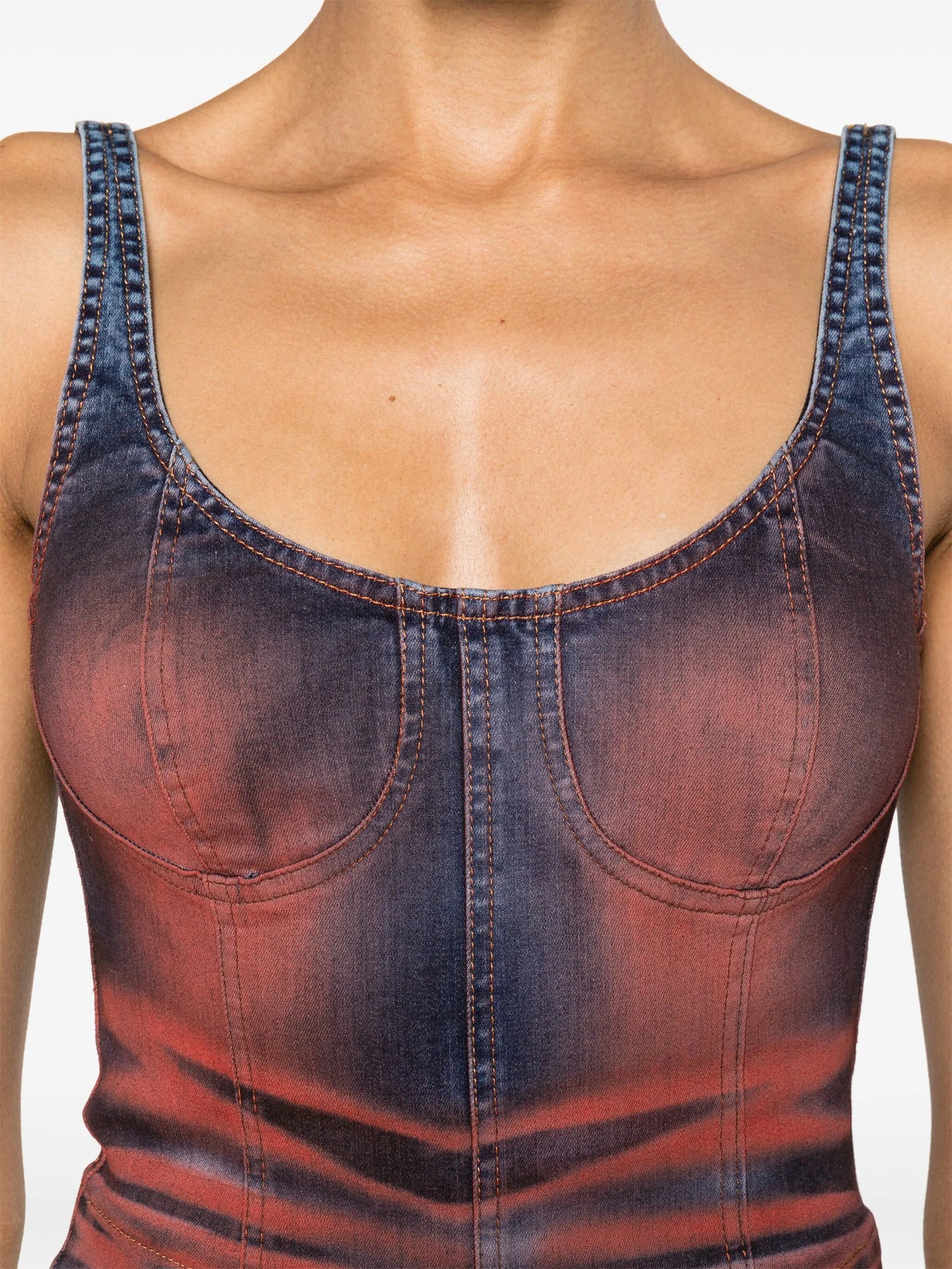 Harley denim crop top