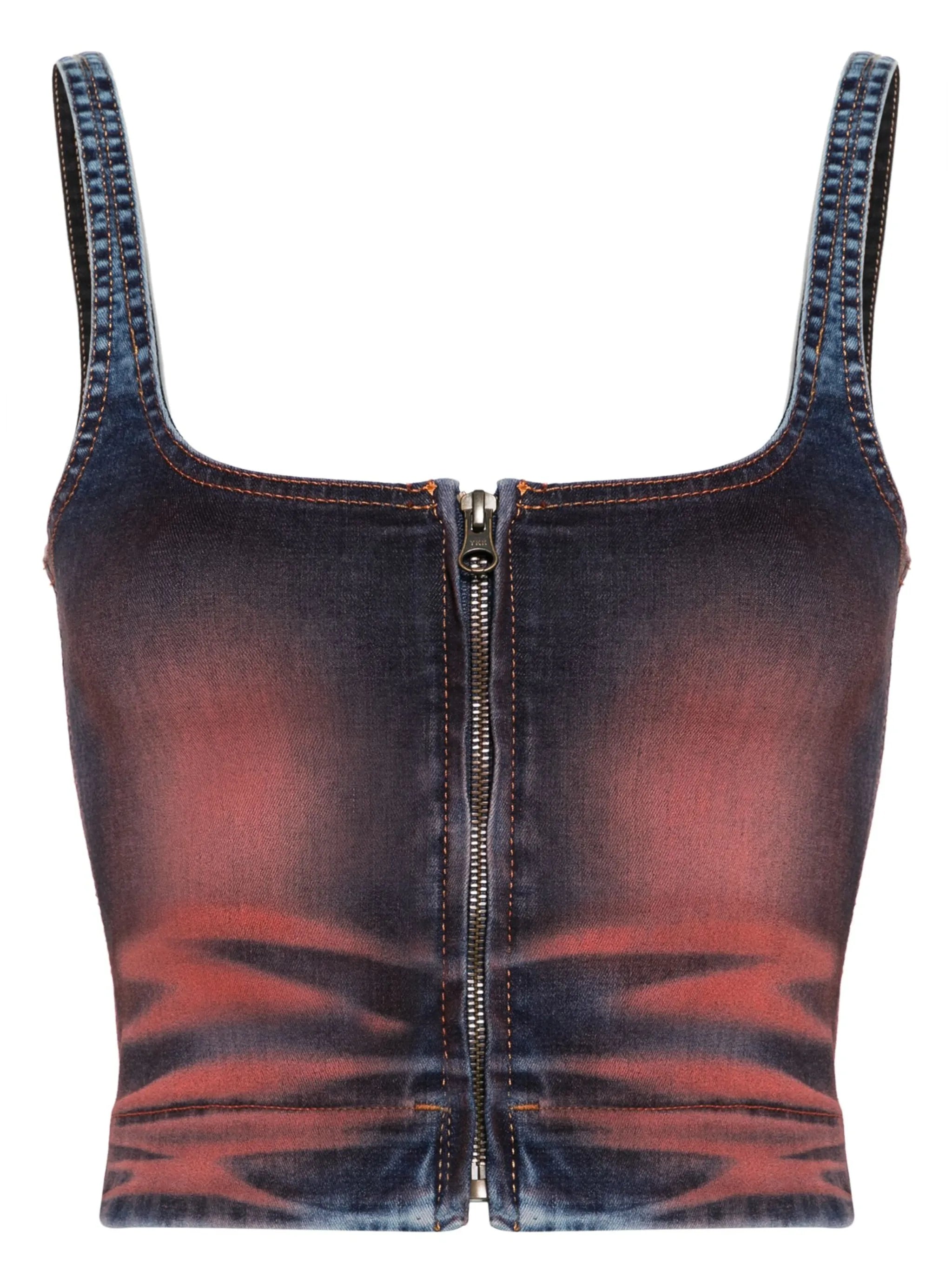 Harley denim crop top