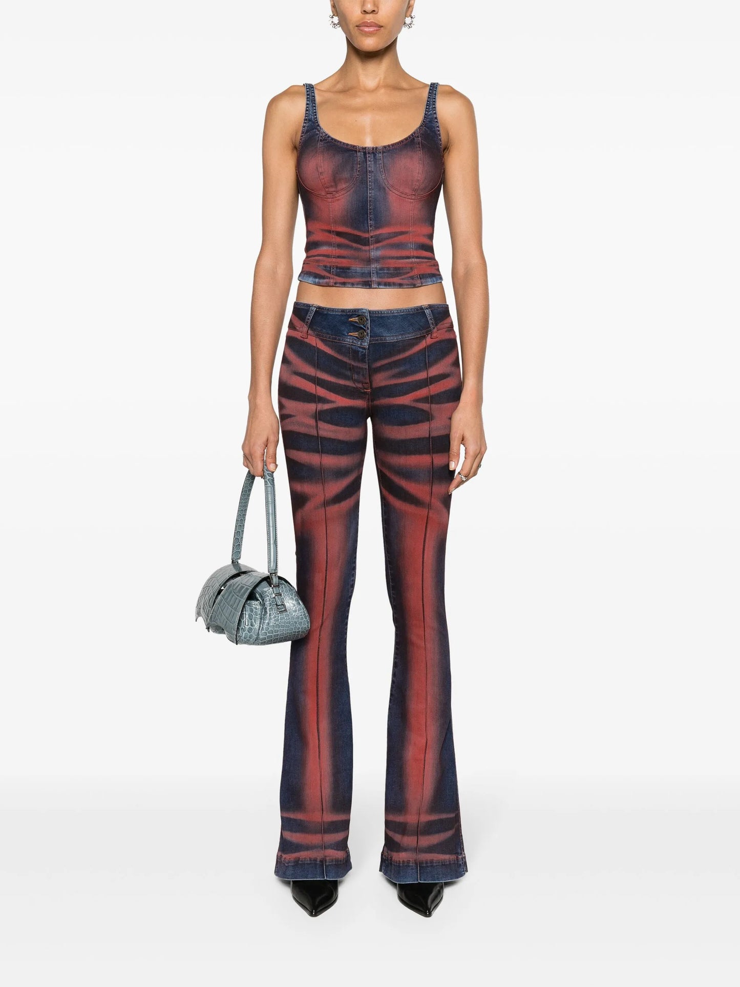Harley denim crop top