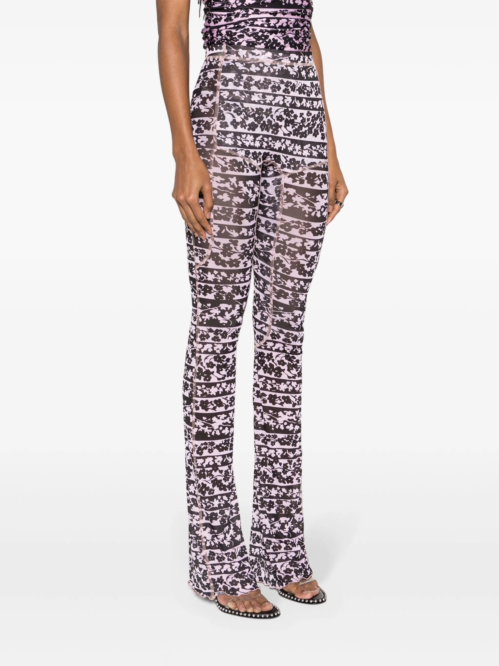 Halcyon Blossom-print trousers