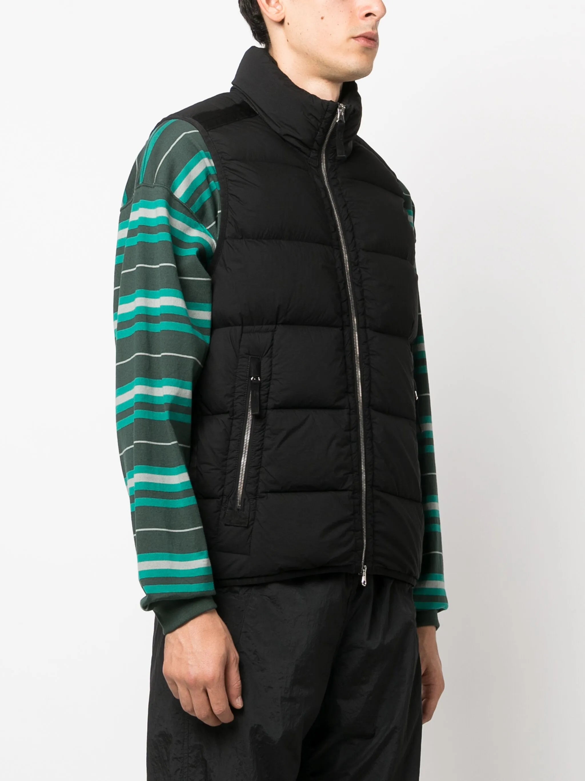 zip-up padded gilet