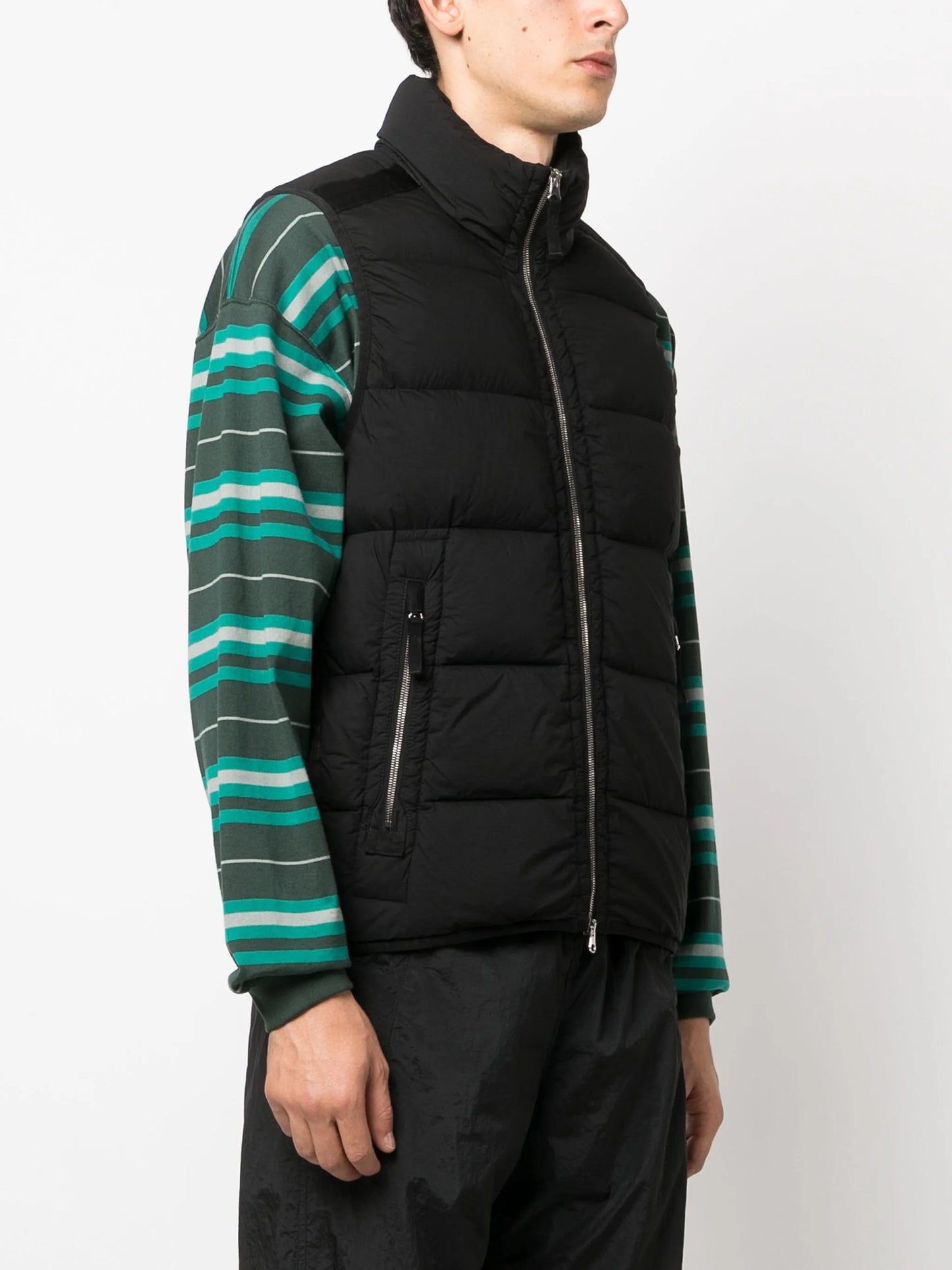zip-up padded gilet