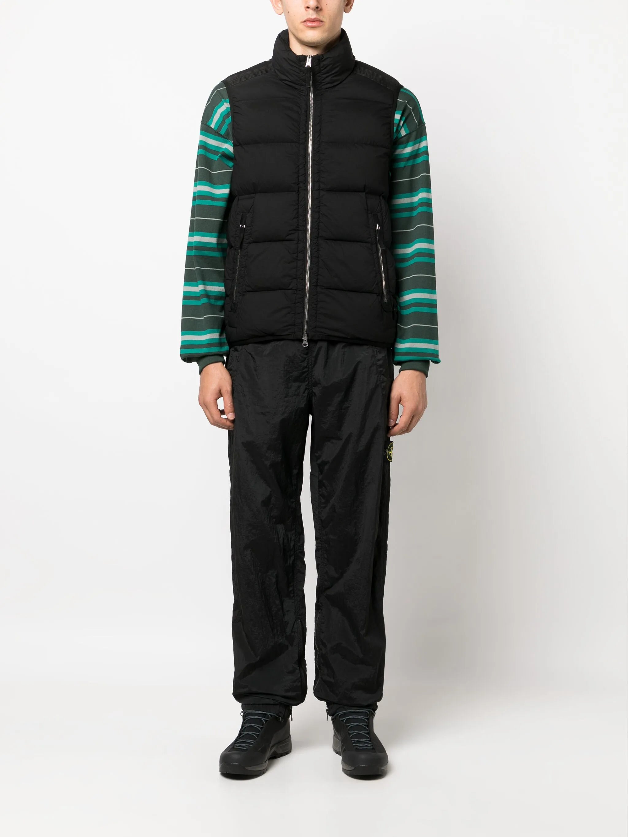 zip-up padded gilet