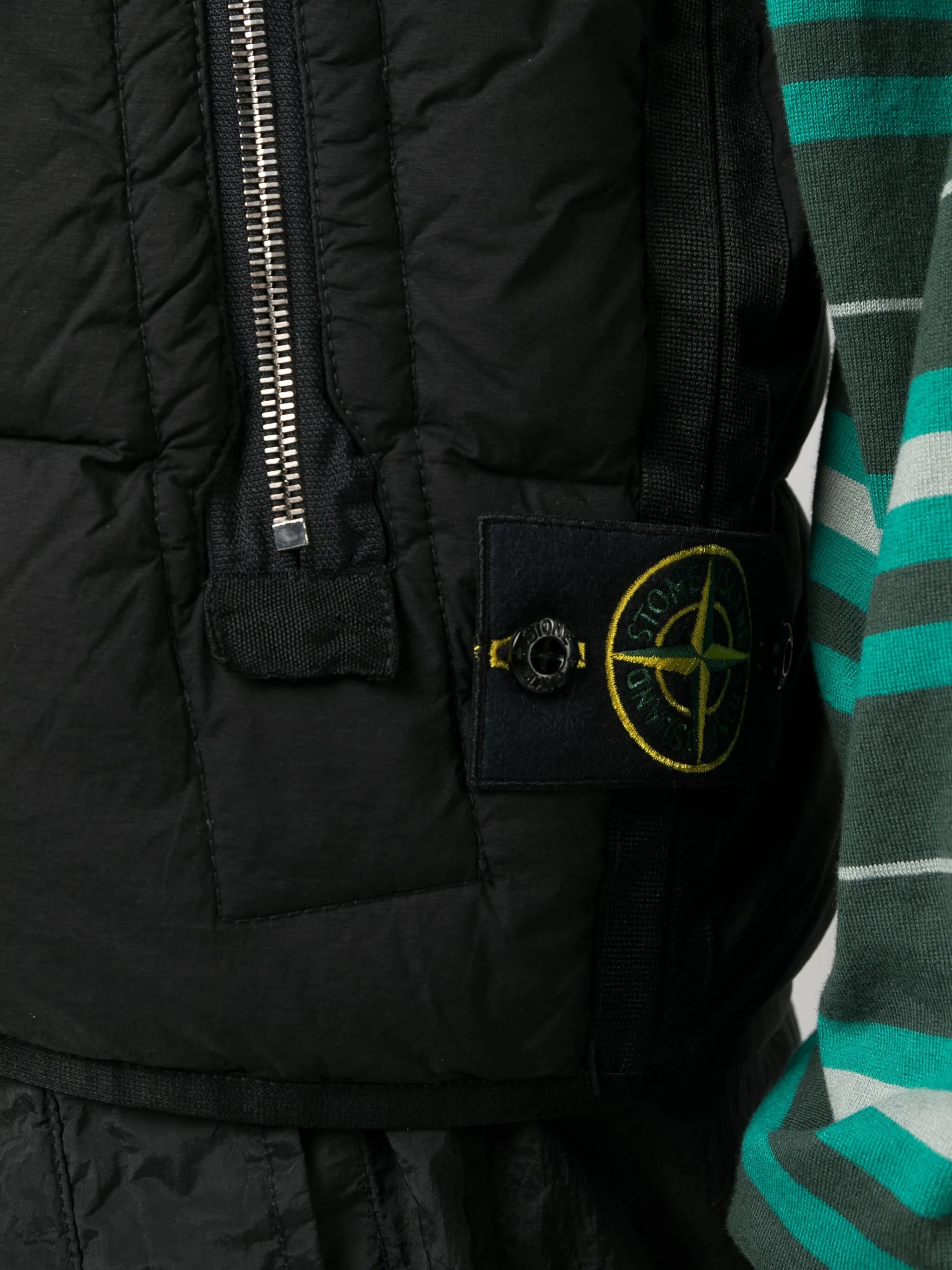 zip-up padded gilet