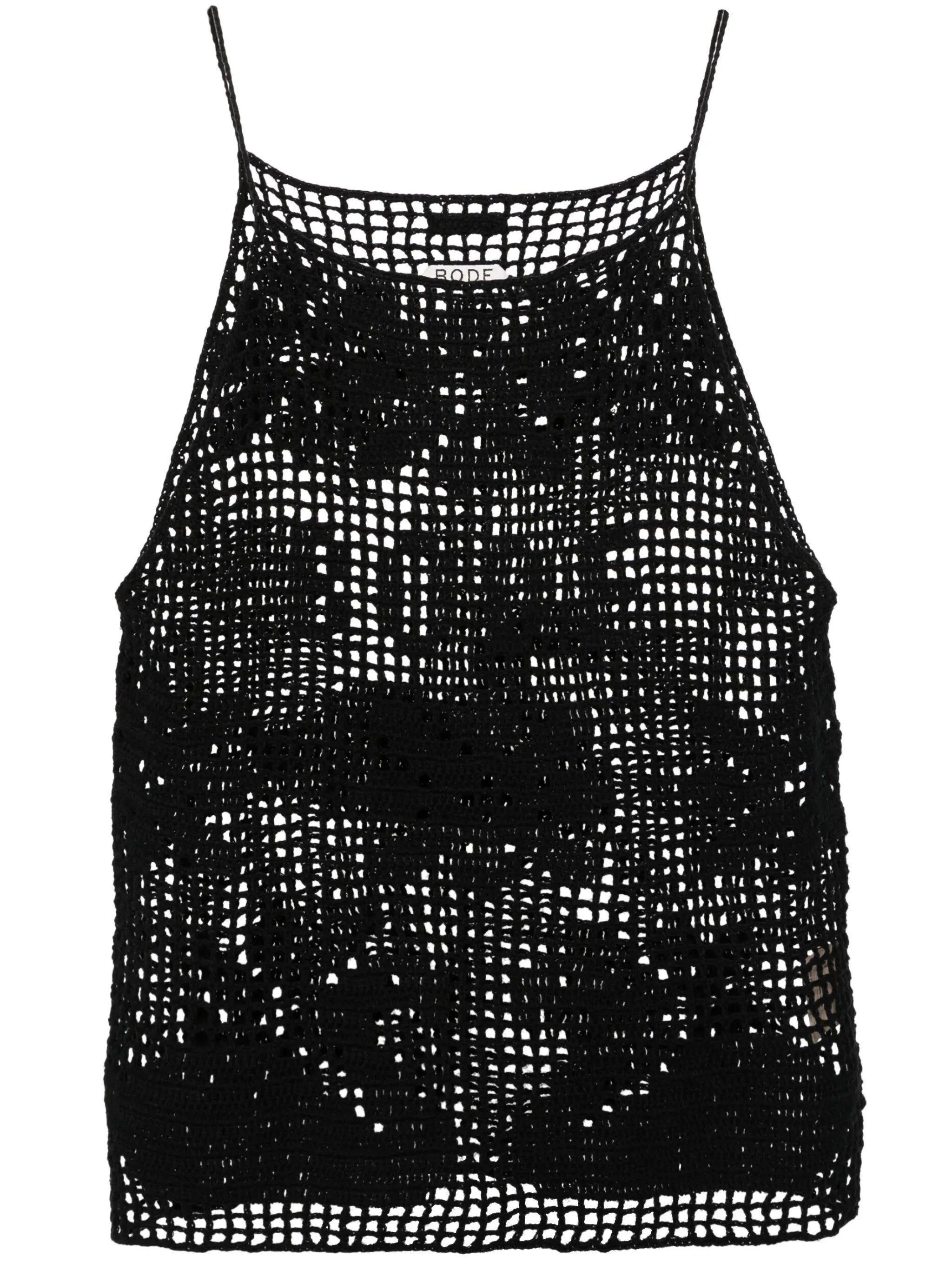Mansfield crochet-knit tank top