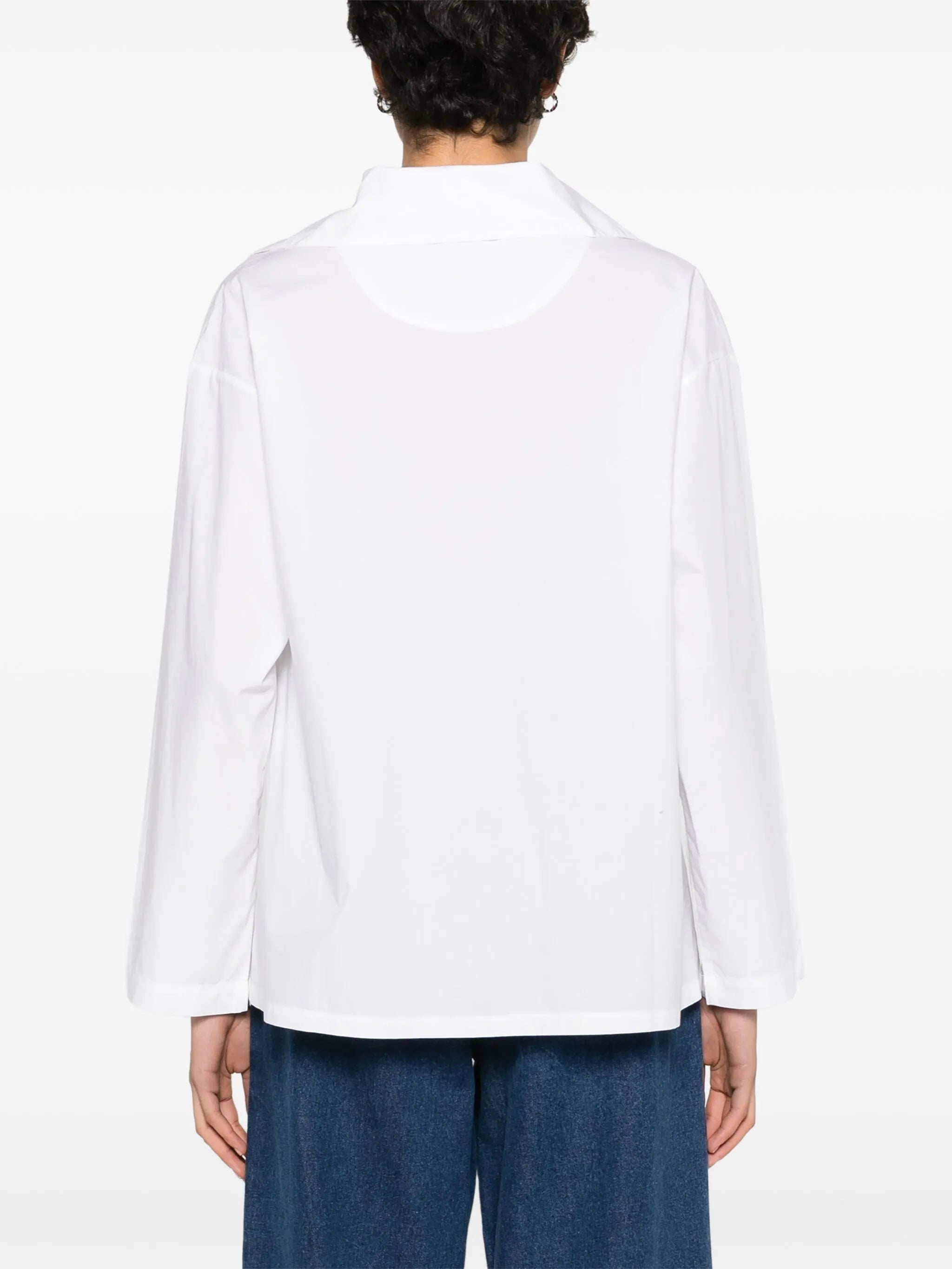 Bonnie lace-up cotton shirt