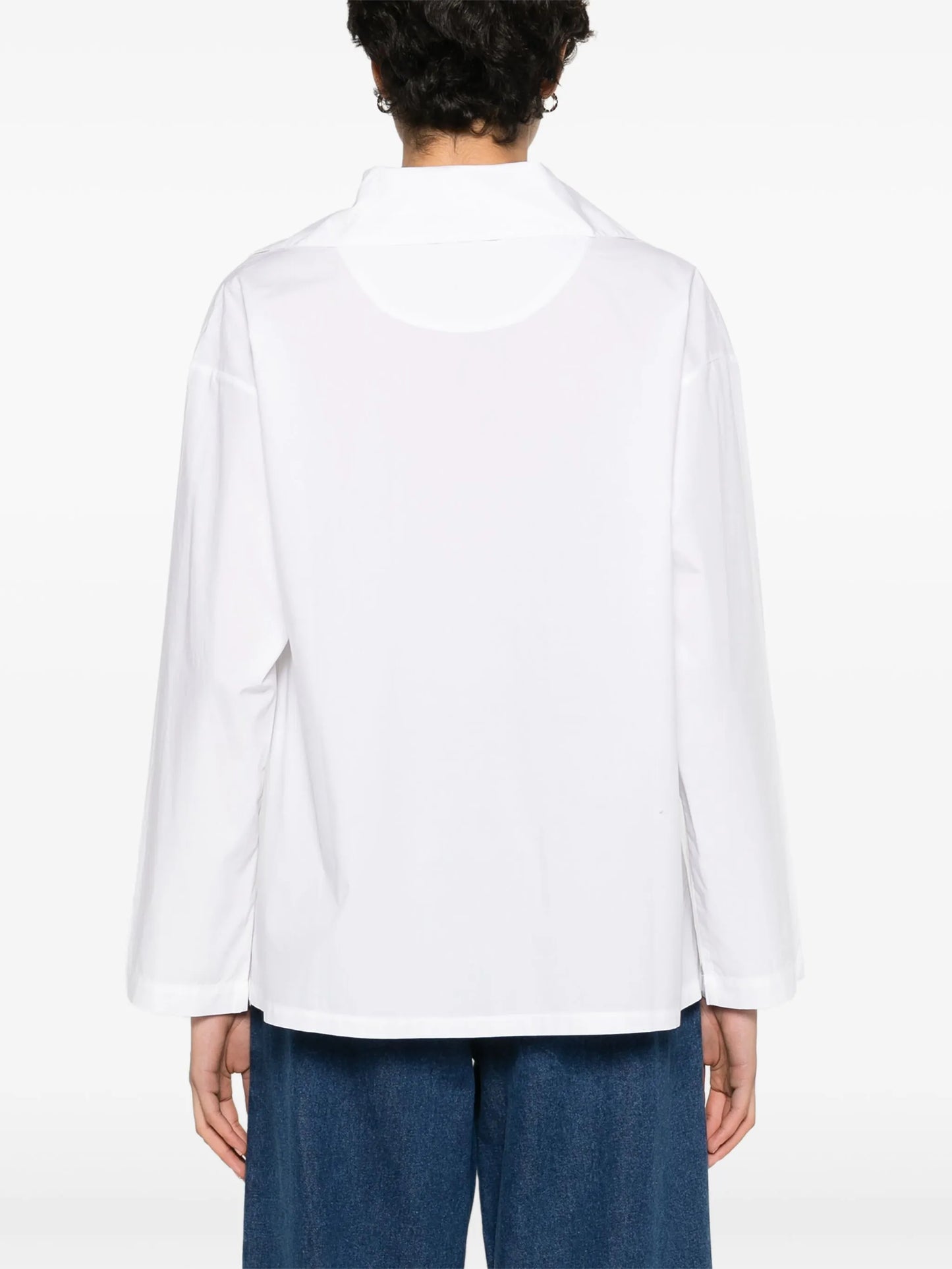 Bonnie lace-up cotton shirt