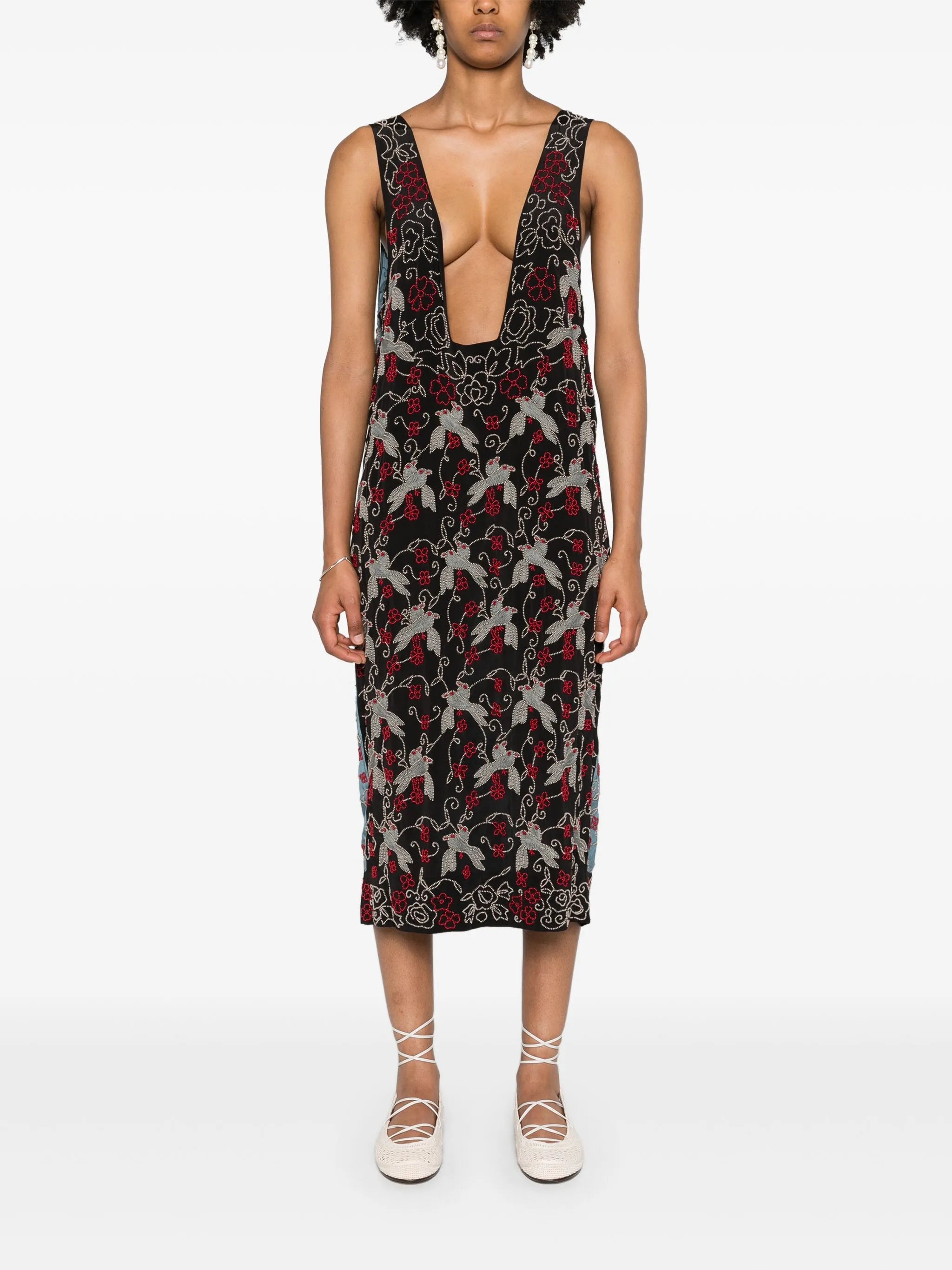 Tropicbird Duo midi dress