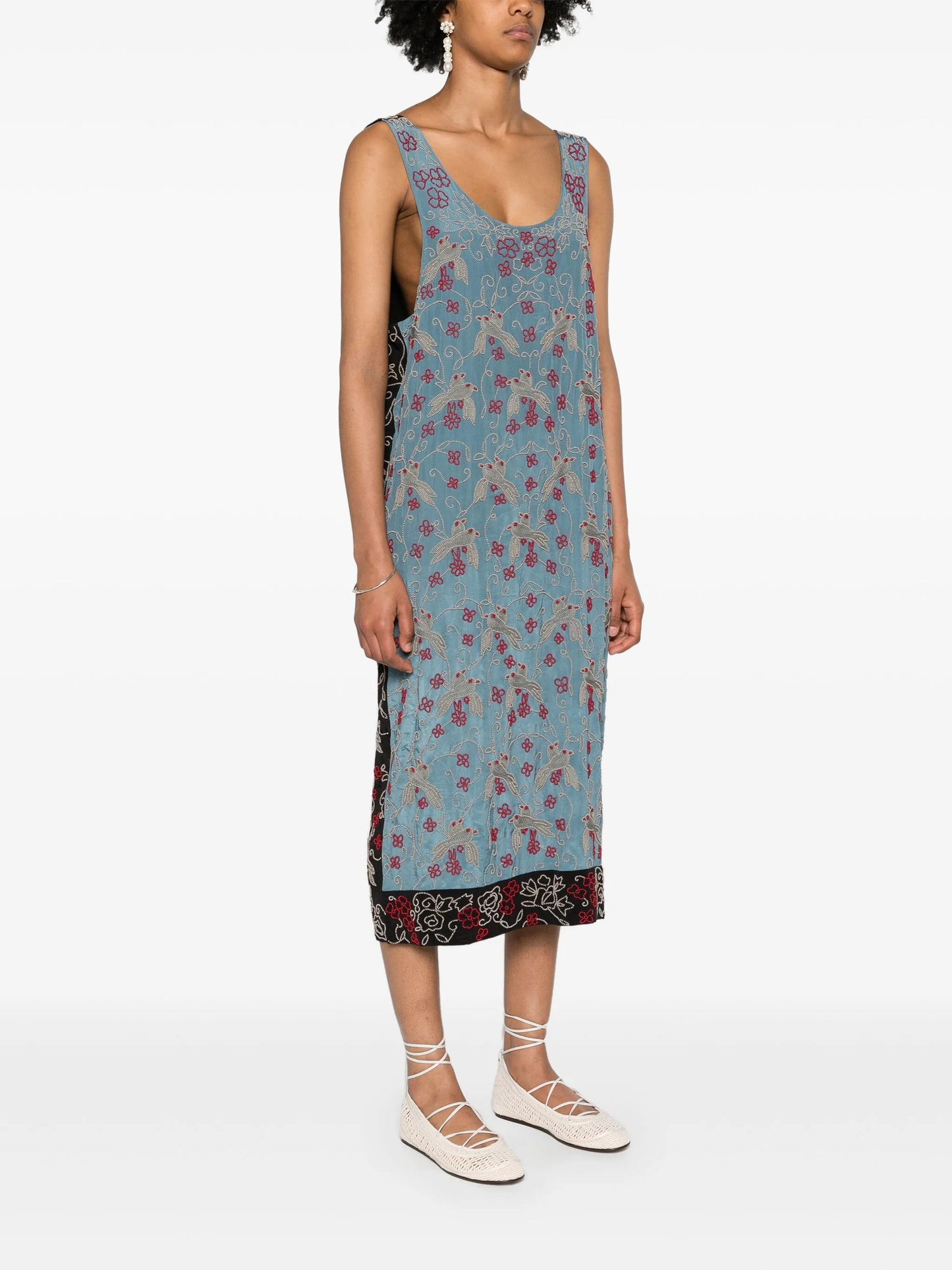 Tropicbird Duo midi dress