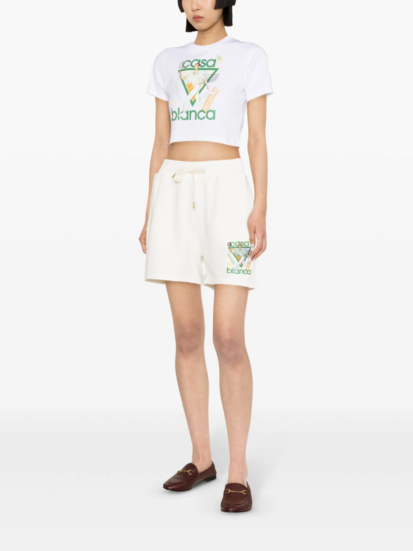 Le Jeu embroidered-motif shorts