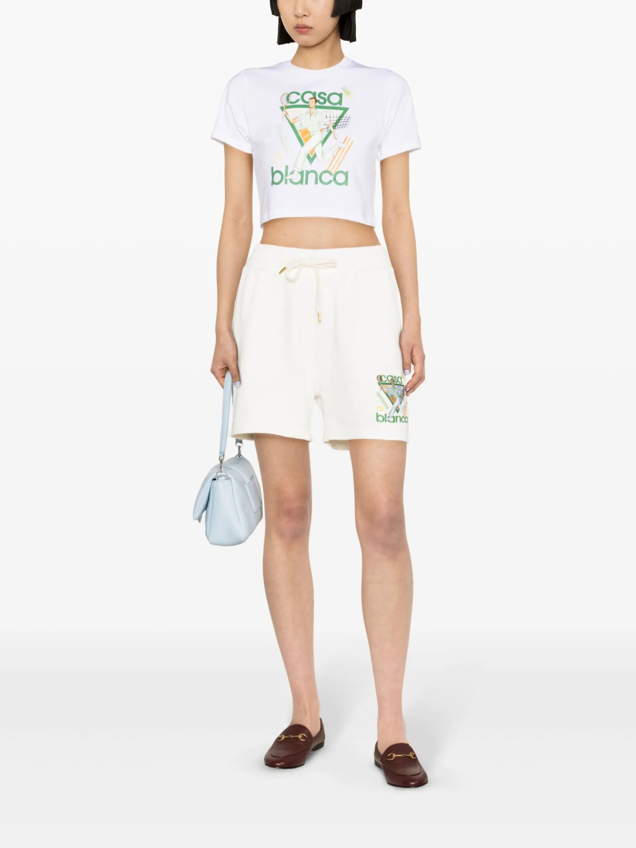Le Jeu embroidered-motif shorts