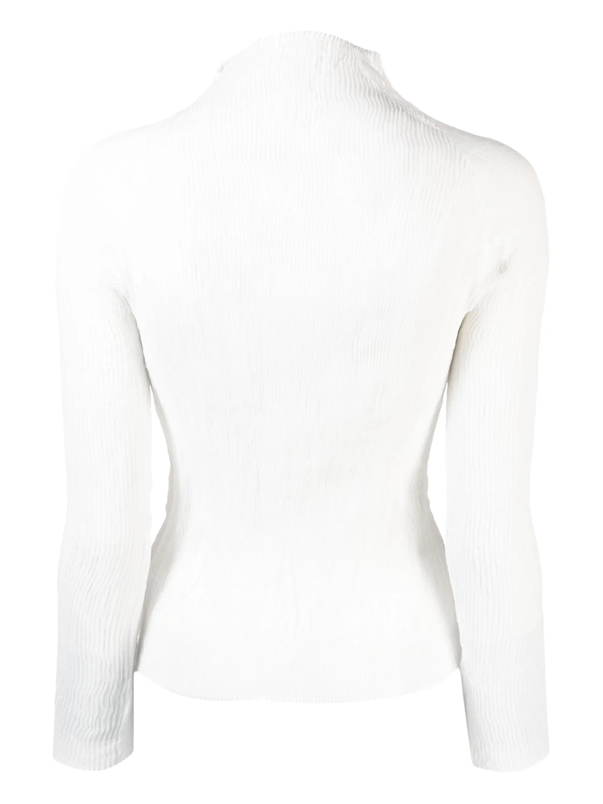 plissé chiffon top