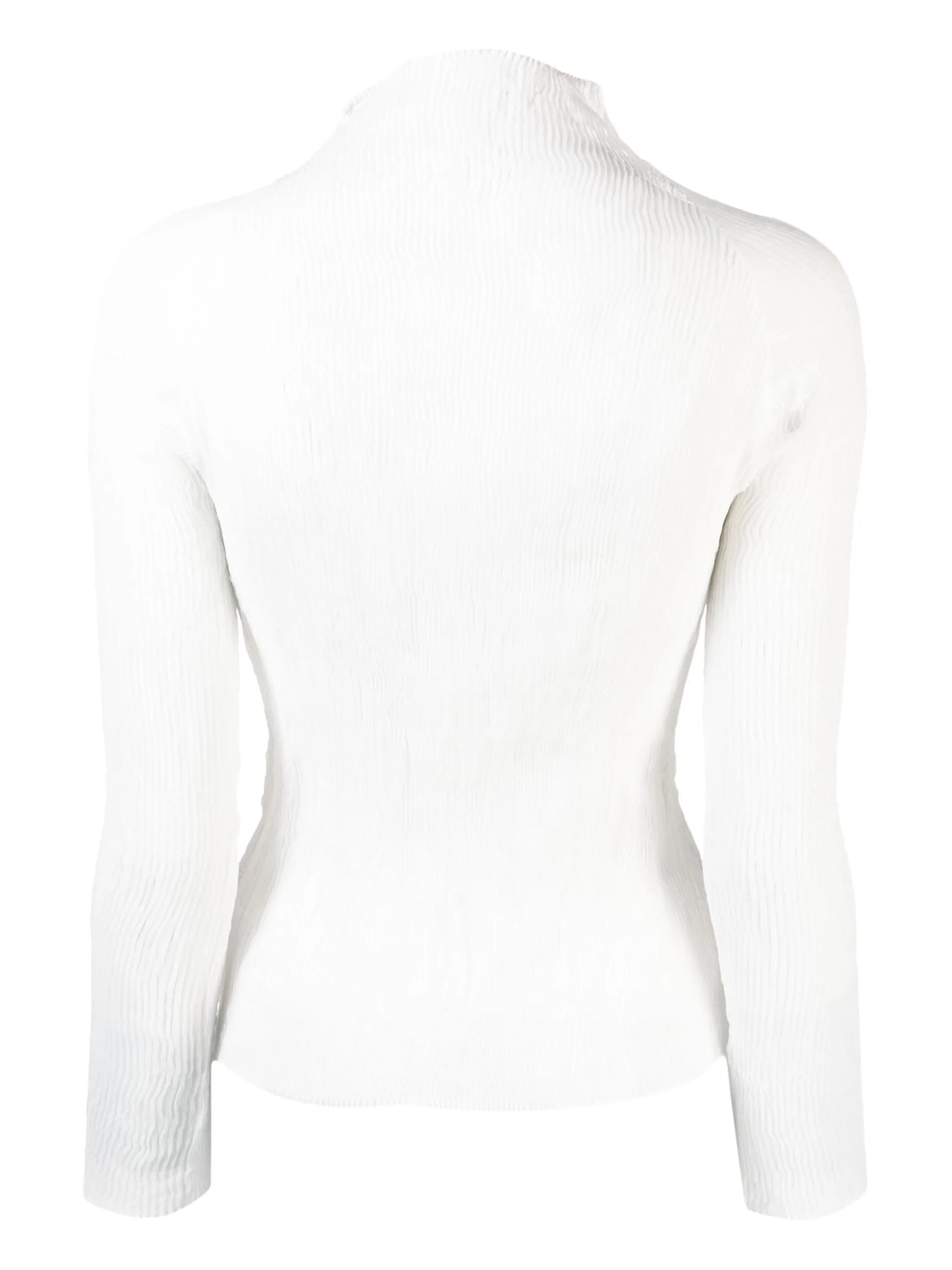 plissé chiffon top