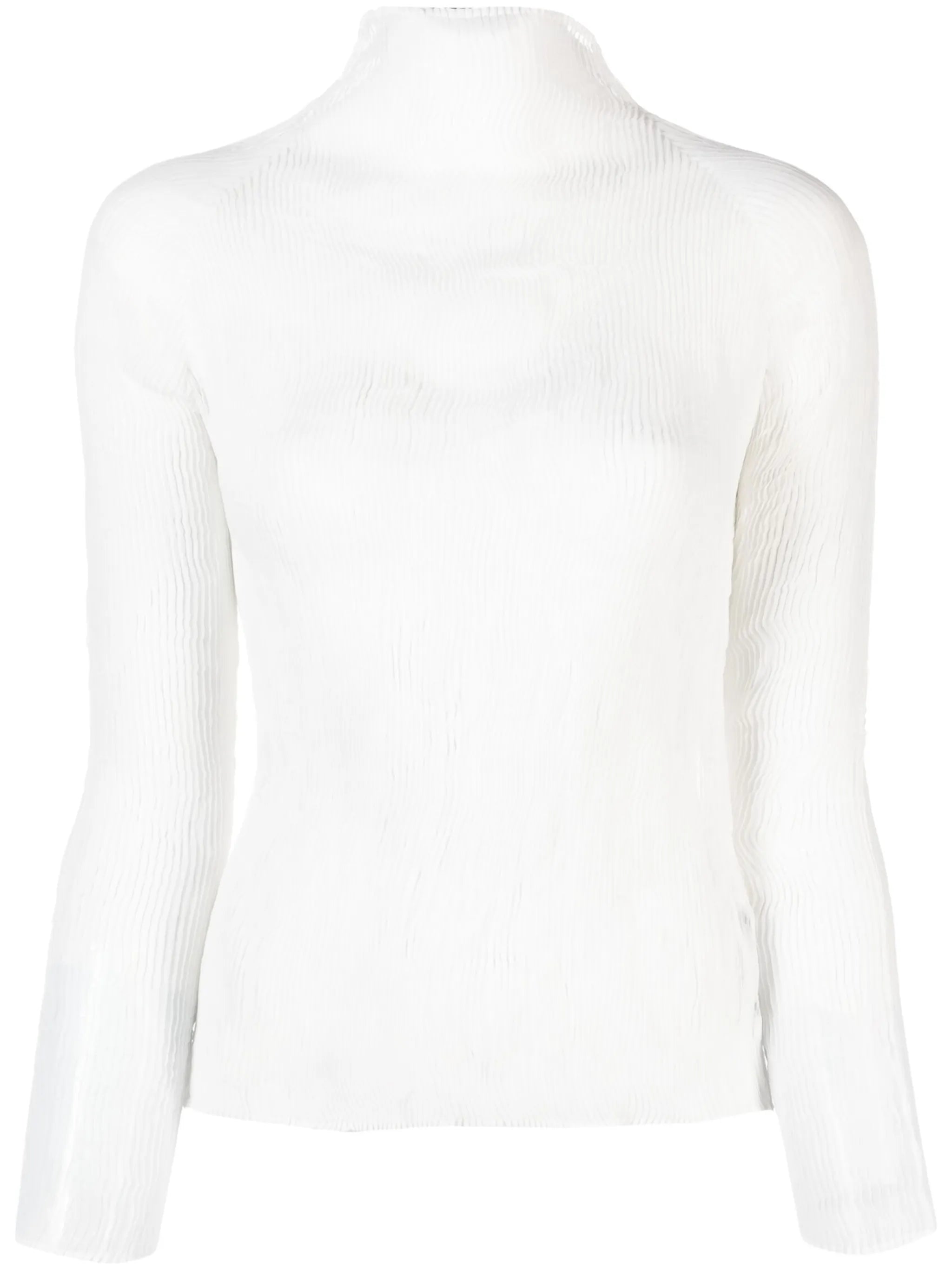 plissé chiffon top