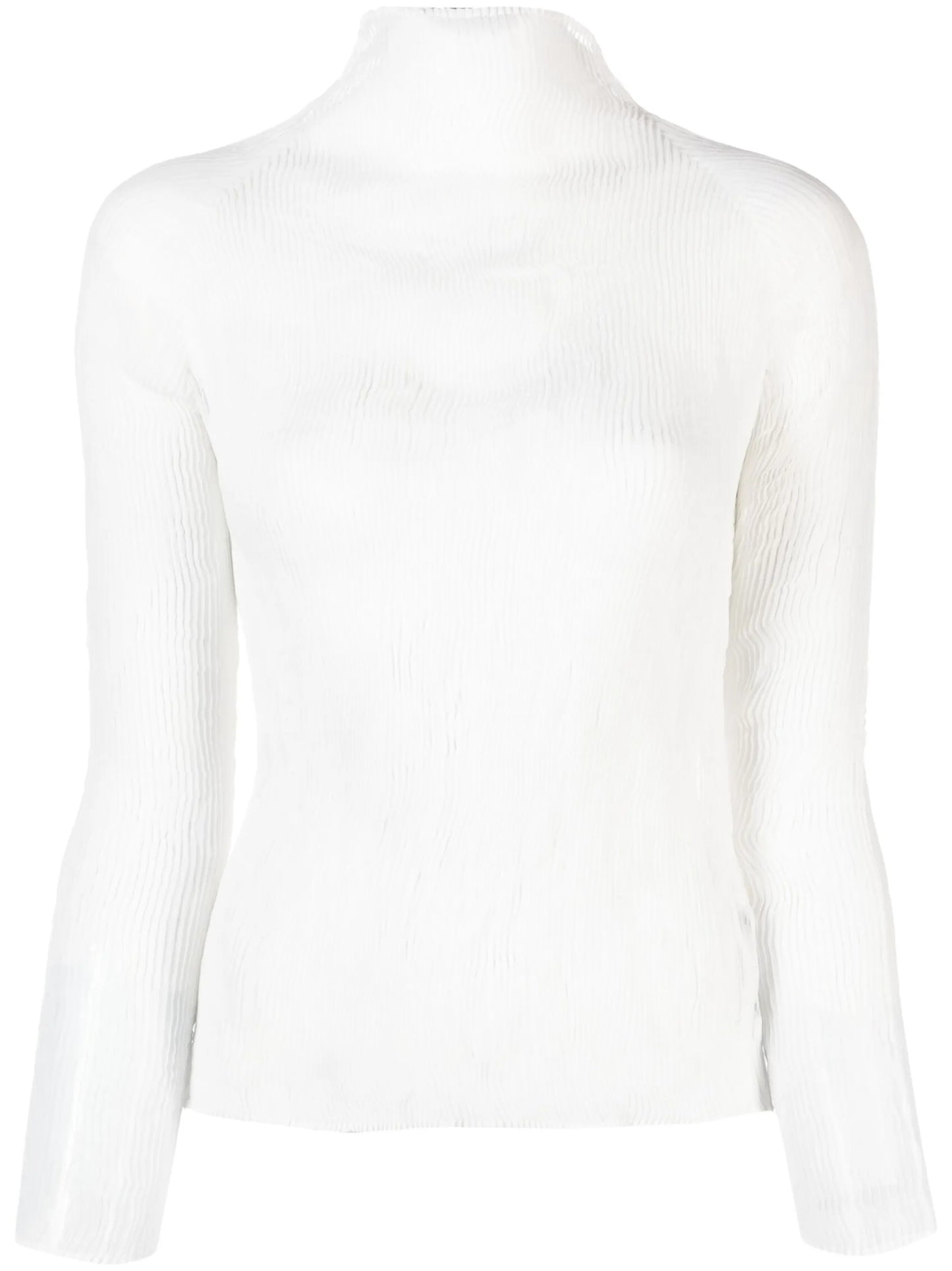 plissé chiffon top