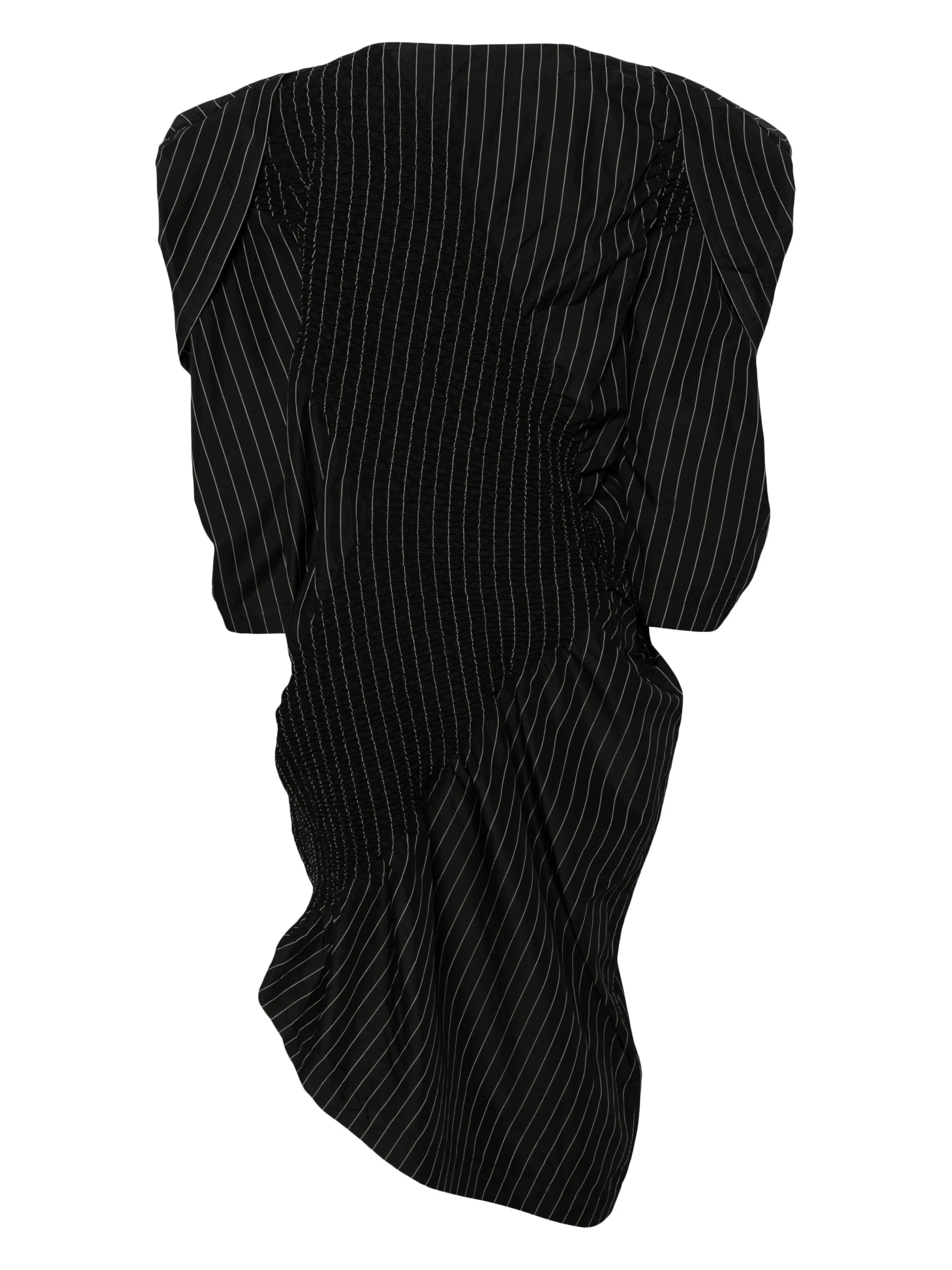Contraction asymmetric midi dress