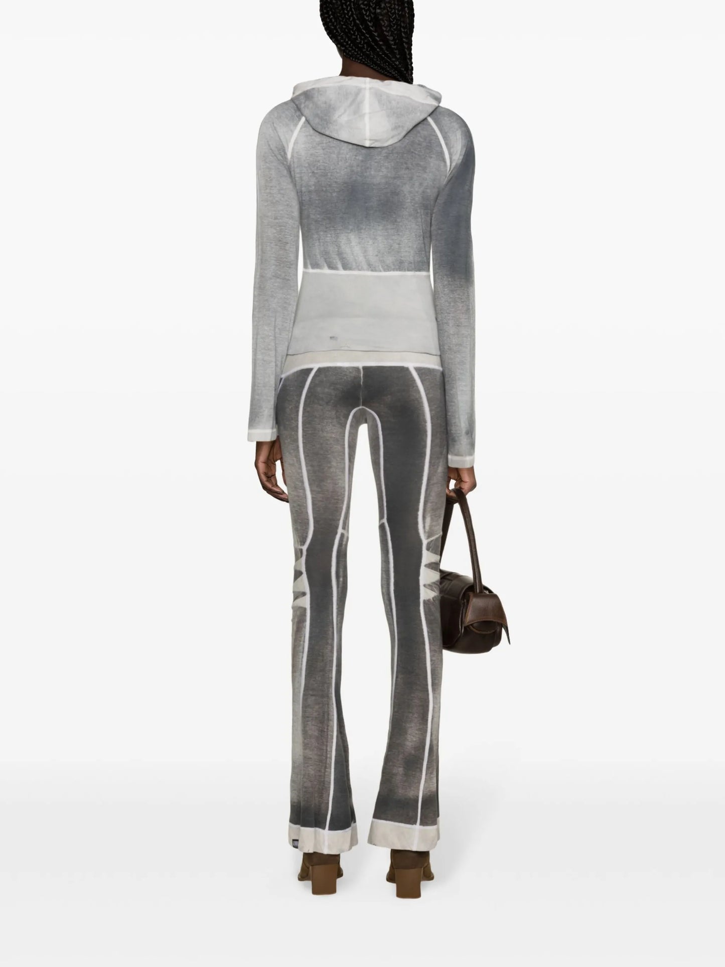 Raze washed panelled  hoodie