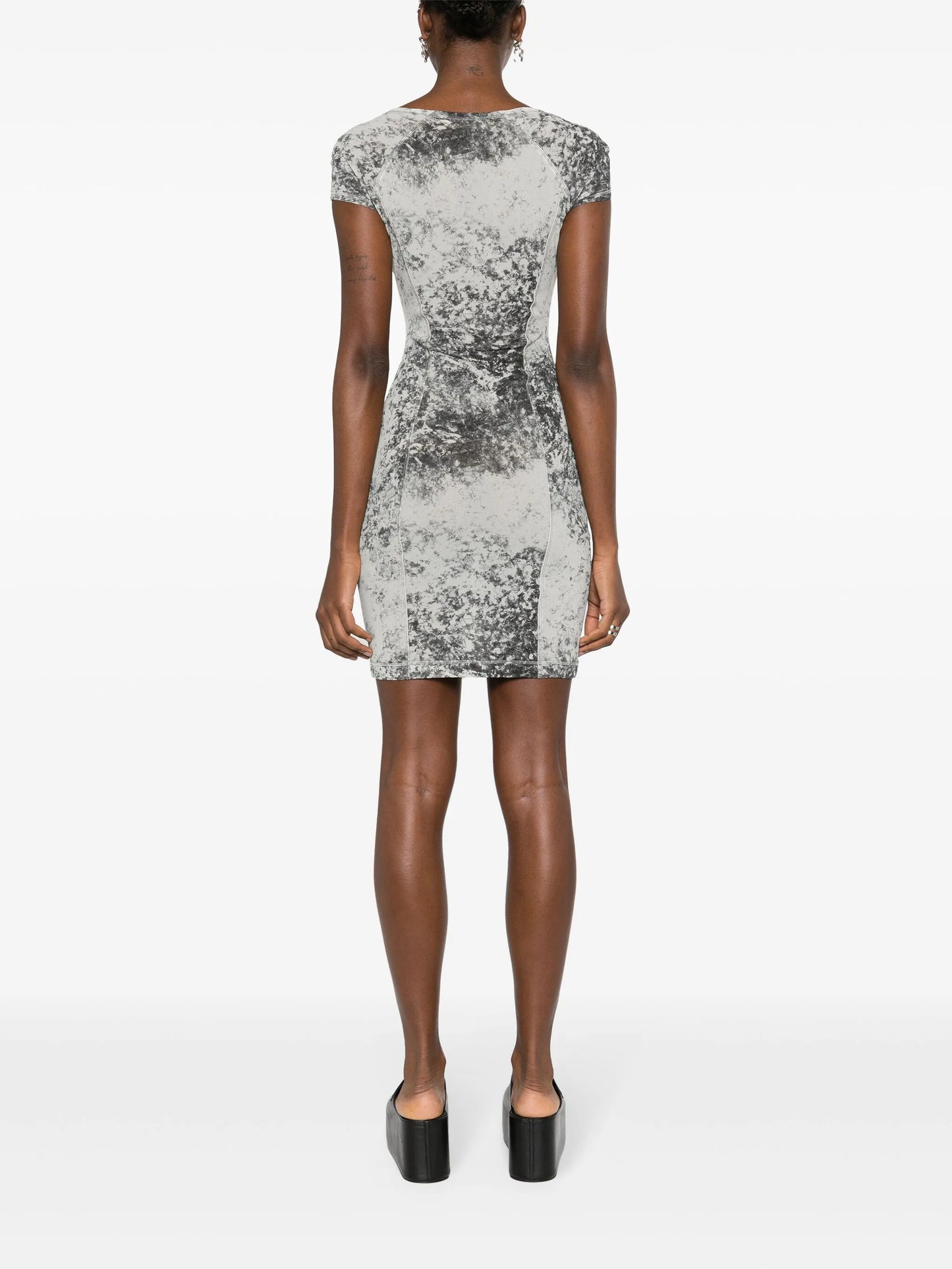 Turbo logo-print dress