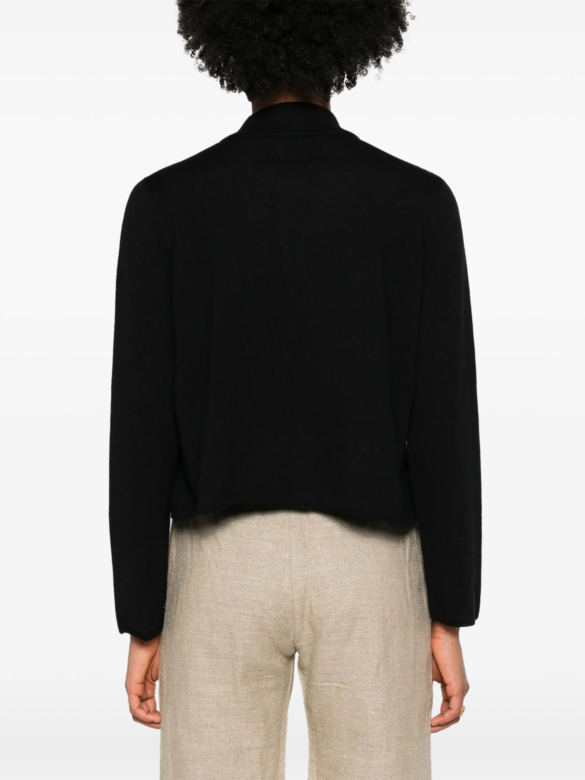 beaded wool cardigan