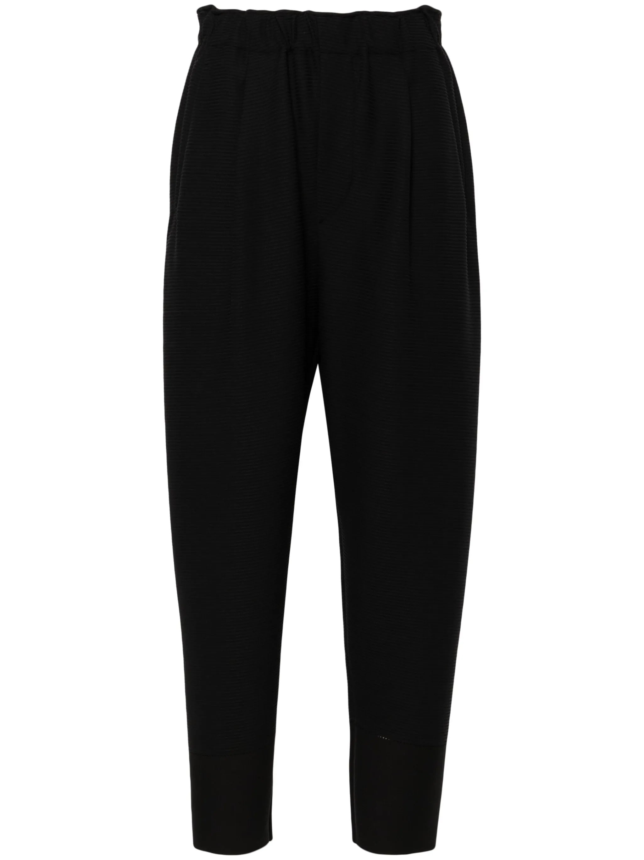 cropped tapered trousers