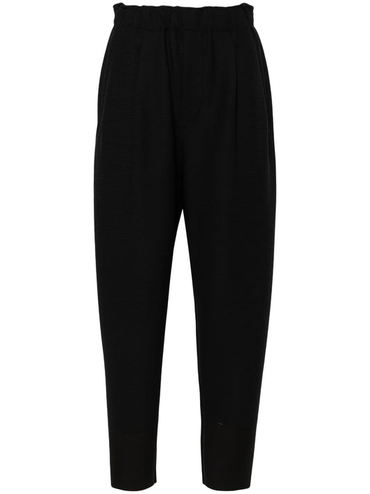 cropped tapered trousers