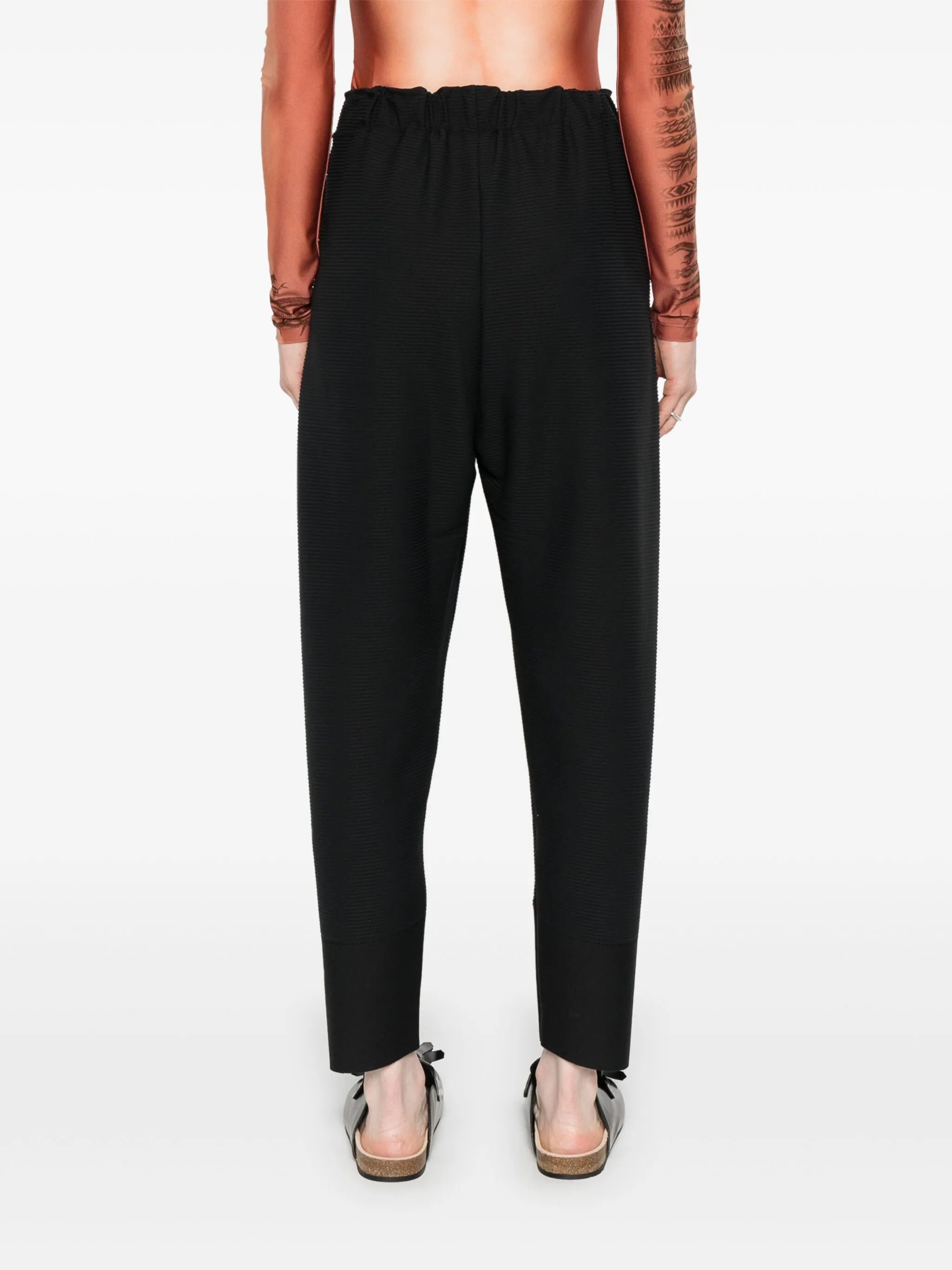 cropped tapered trousers