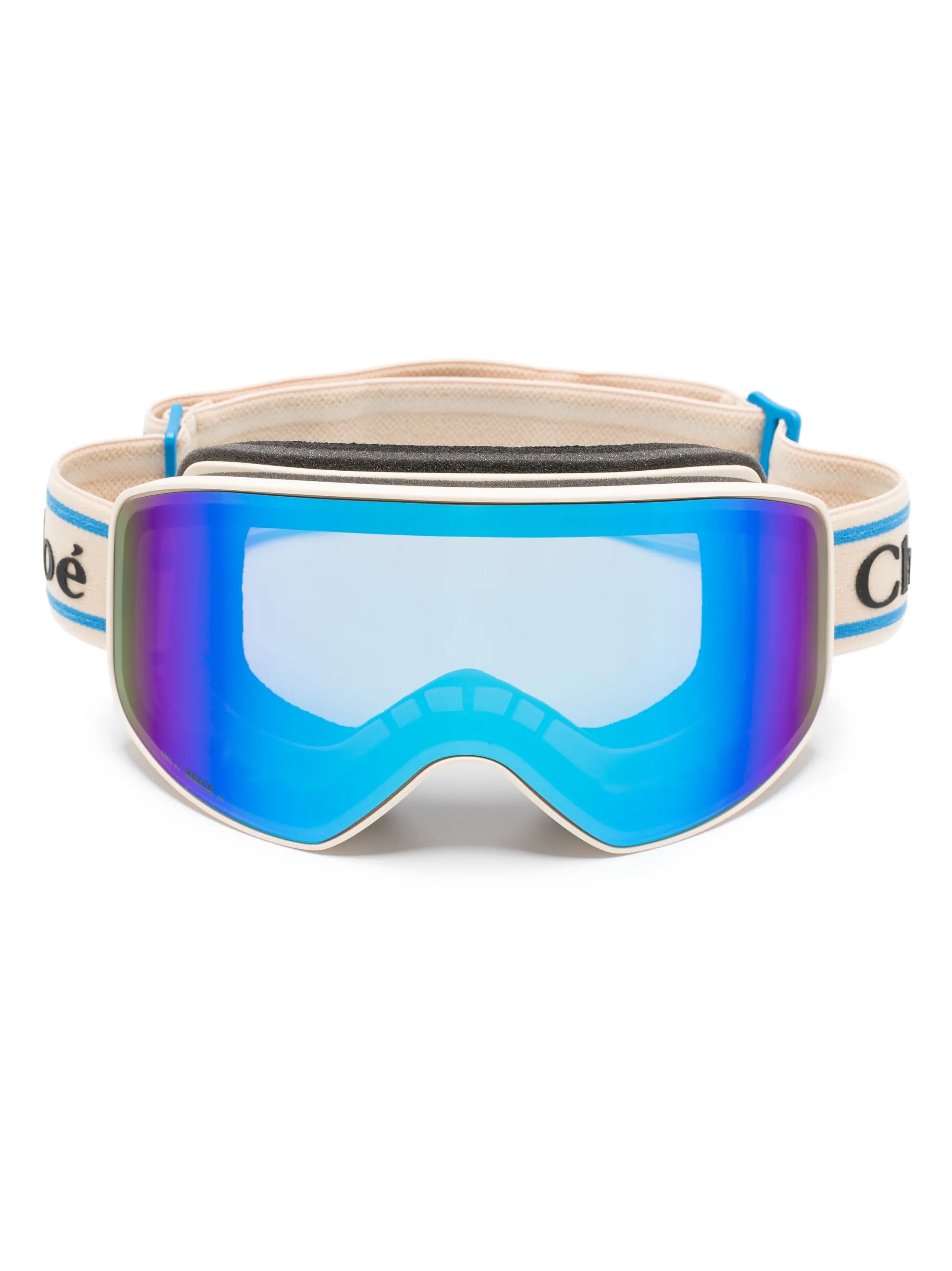 logo-print ski goggles