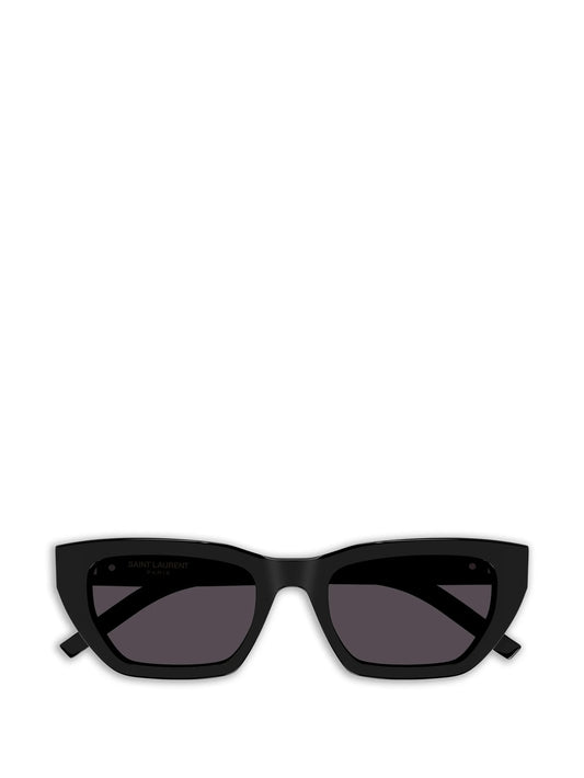 logo-plaque rectangle-frame sunglasses