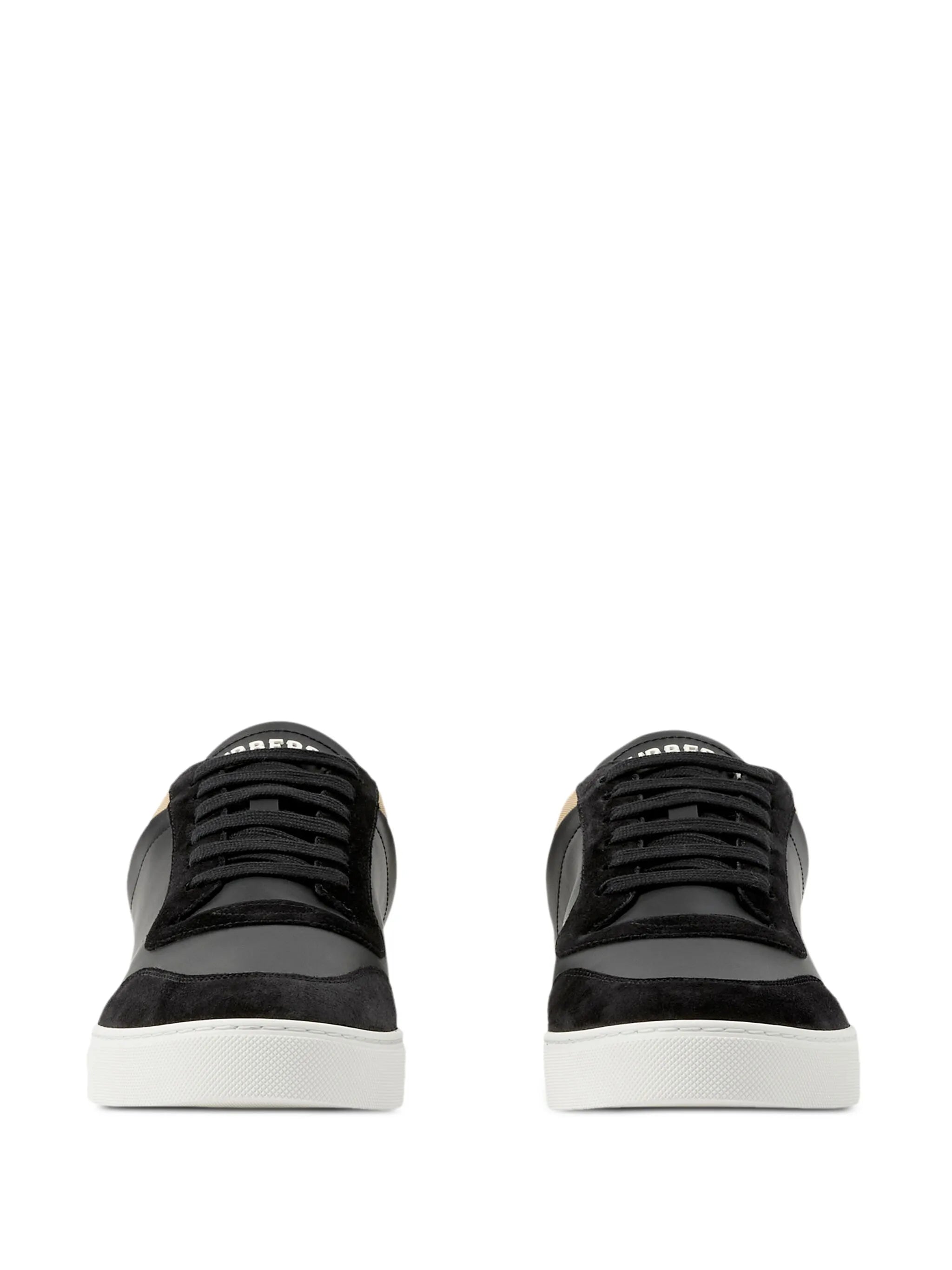check-print sneakers