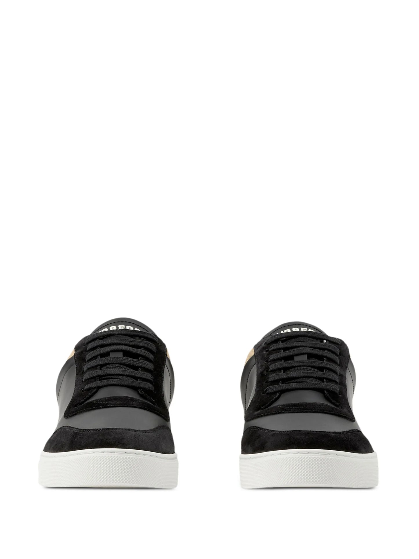 check-print sneakers