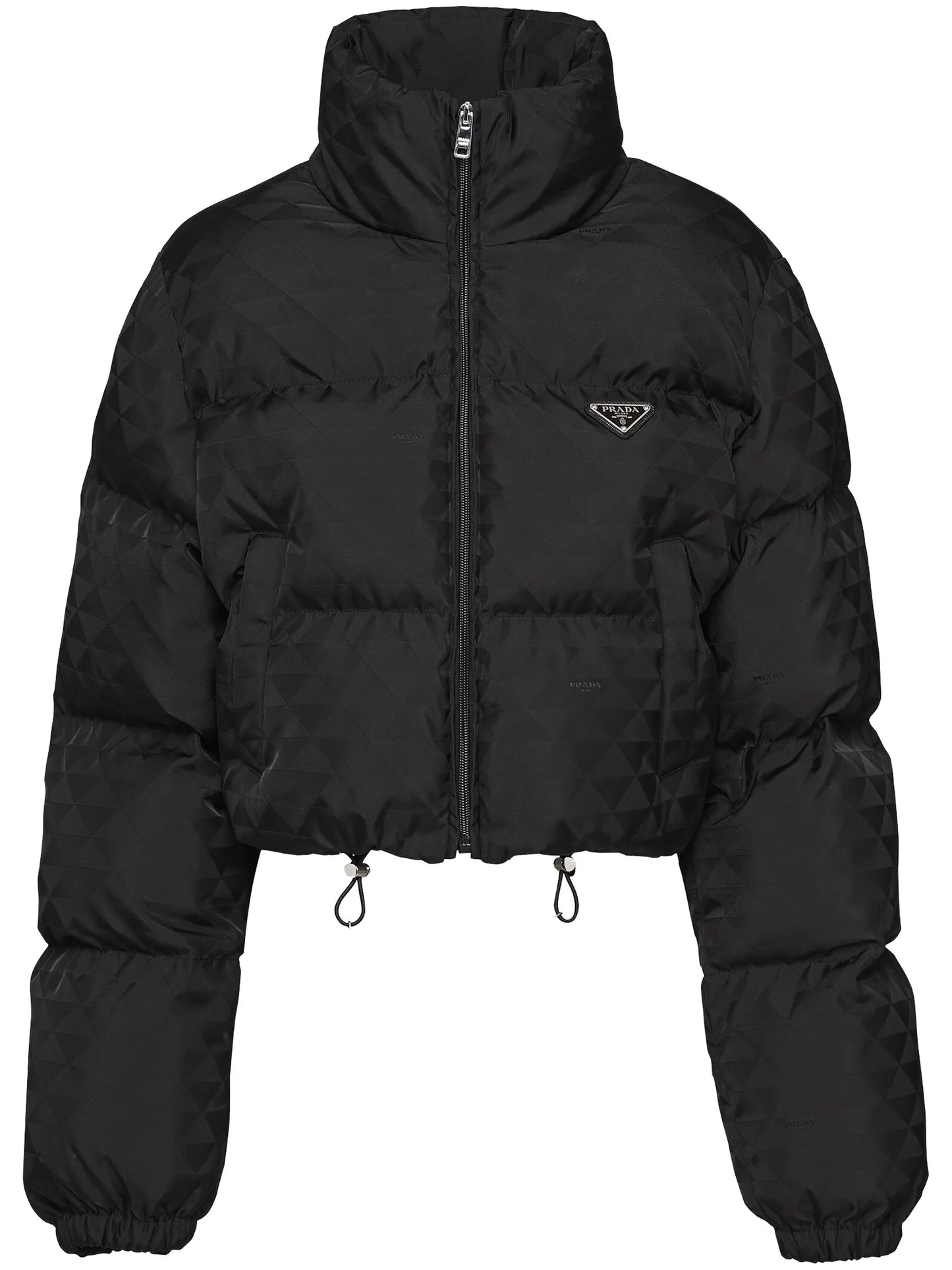 Re-Nylon cropped puffer jacket