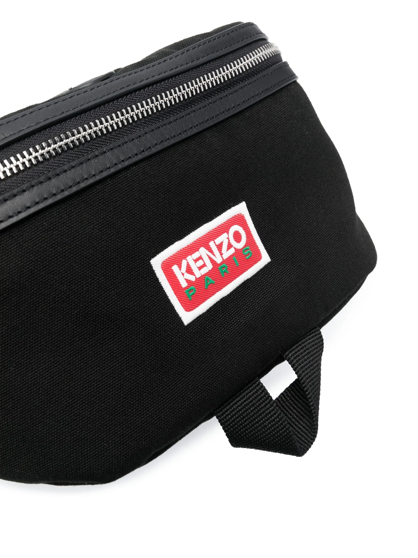 logo-patch canvas belt bag