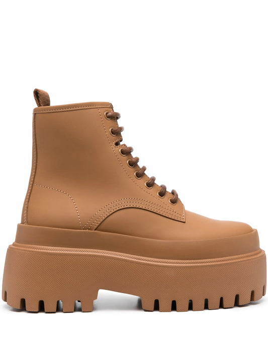 lace-up platform boots