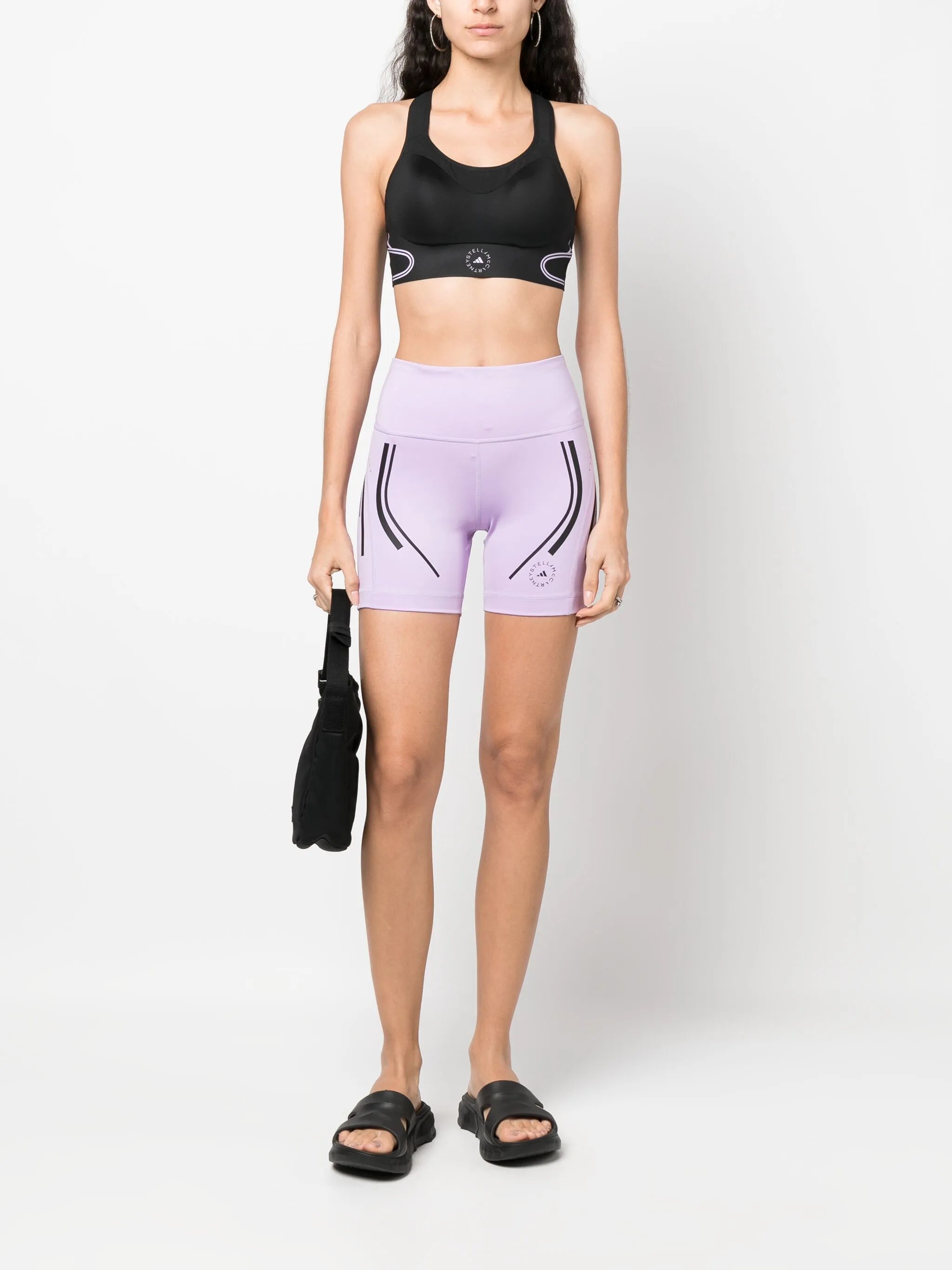 TruePace stripe-detail cycling shorts
