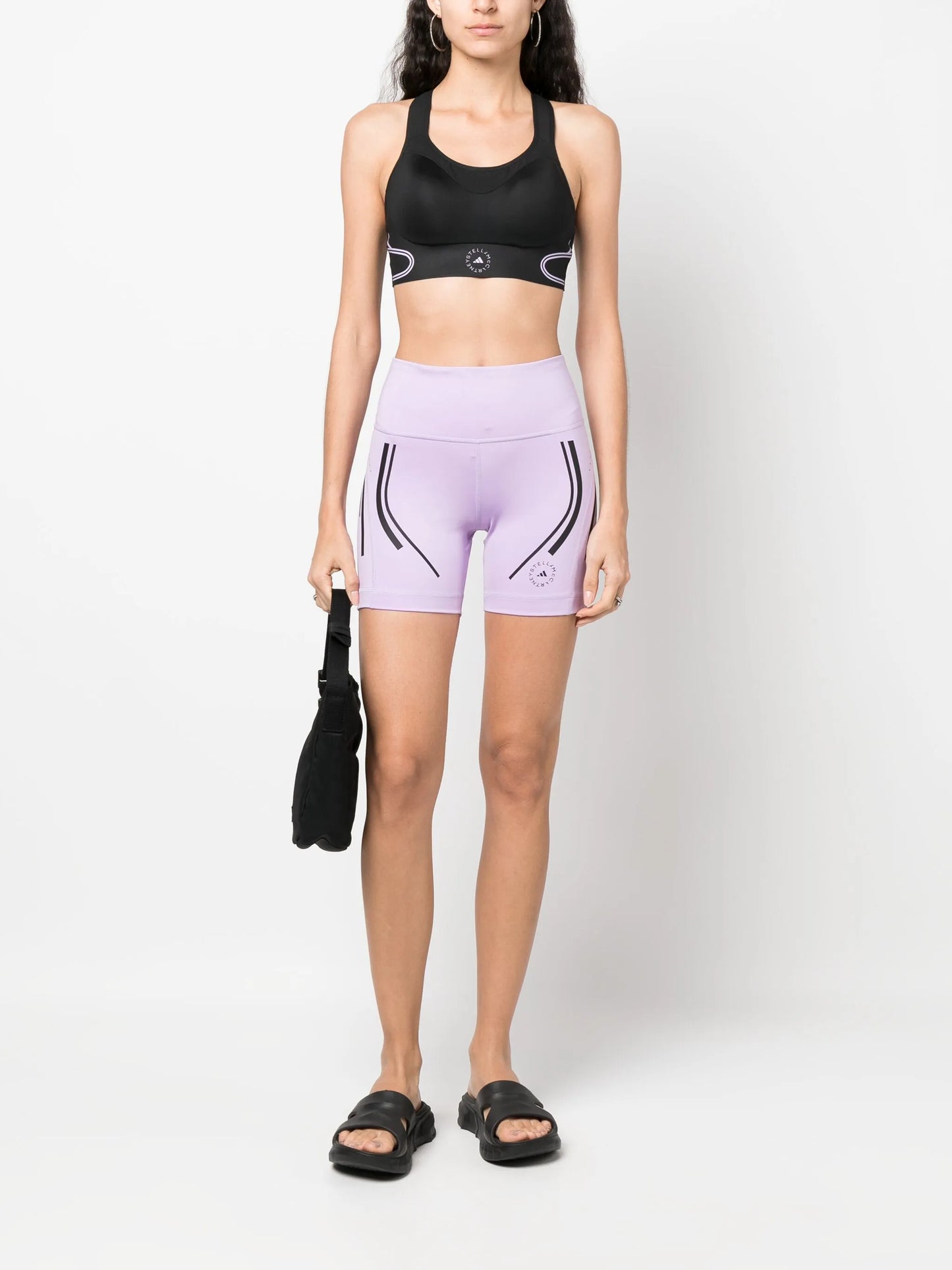 TruePace stripe-detail cycling shorts