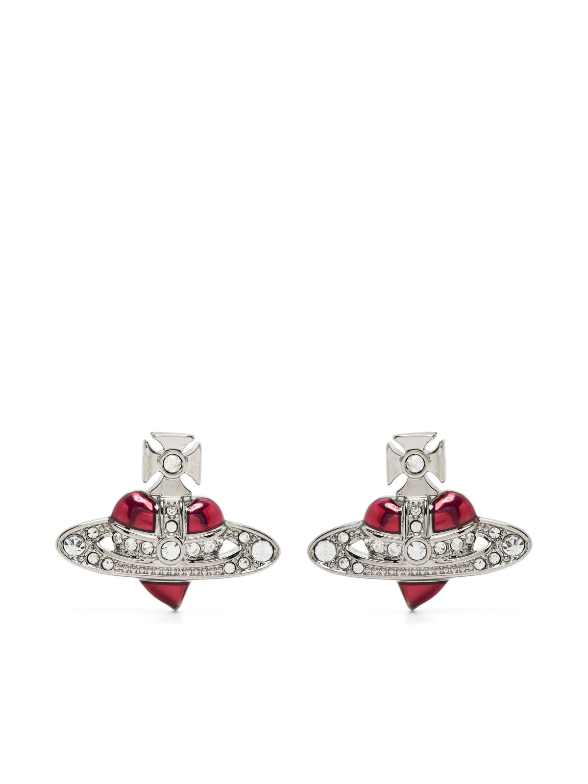 New Diamante Heart earrings