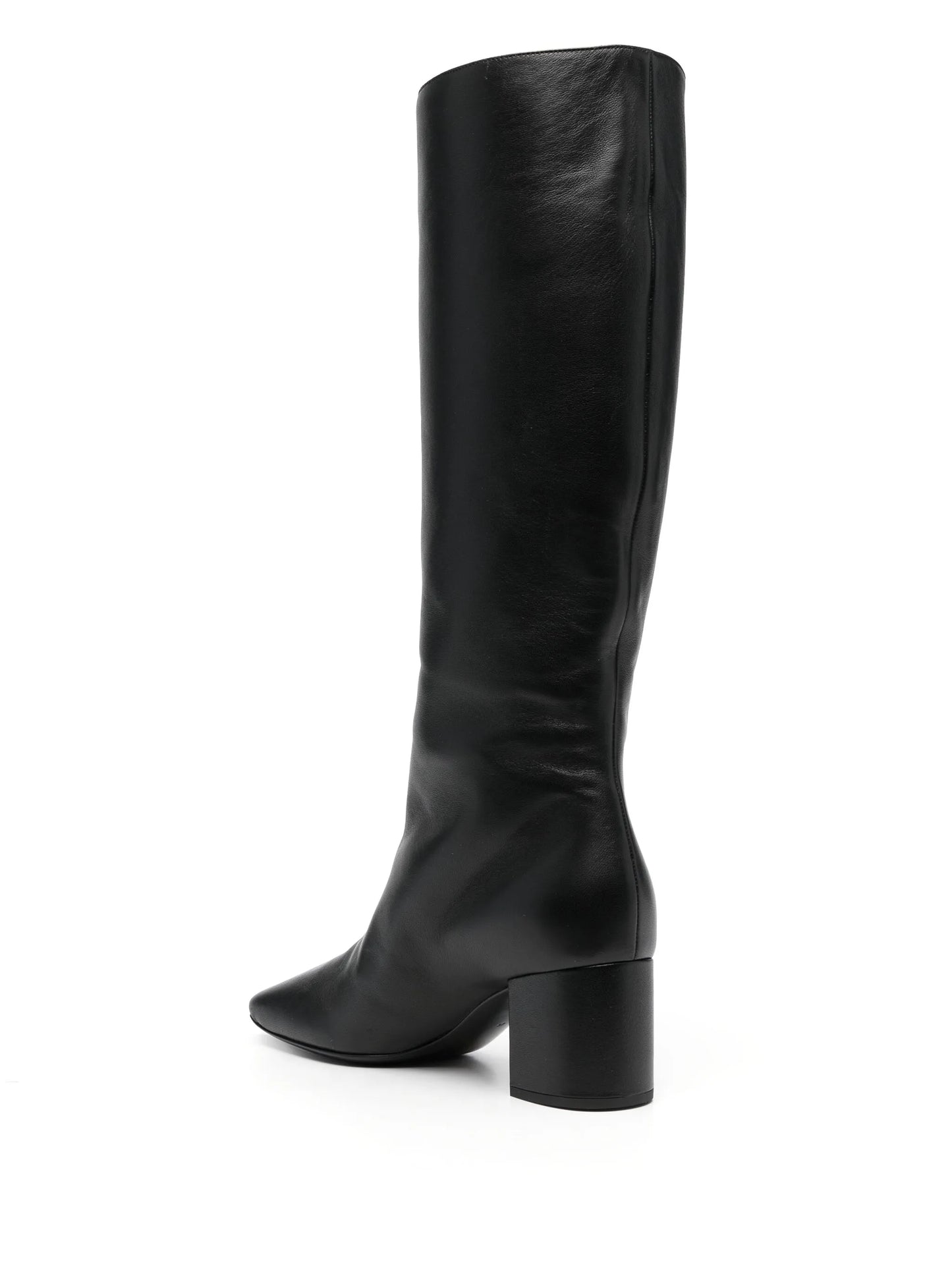 Jackie 60mm logo-plaque leather boots